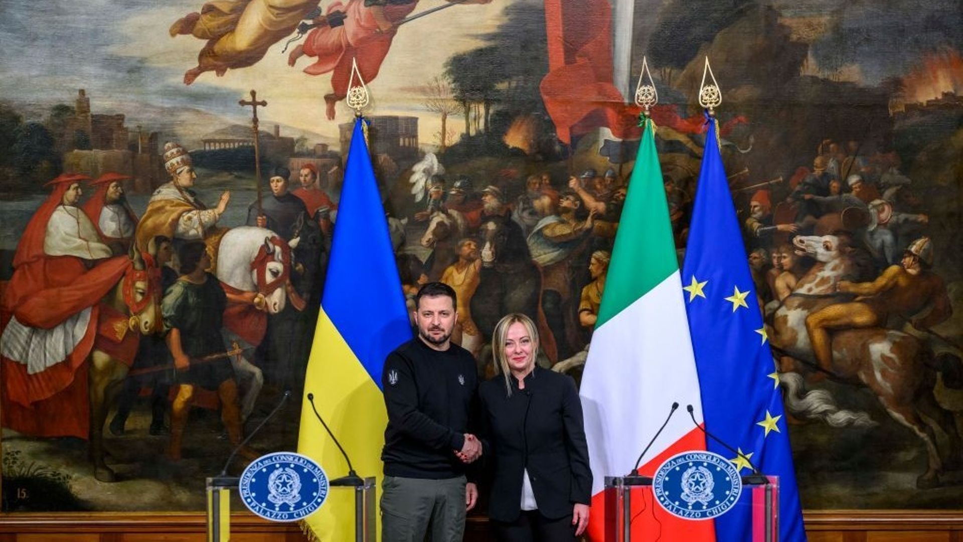 Le président ukrainien Volodymyr Zelensky effectue une visite d'État en Italie.