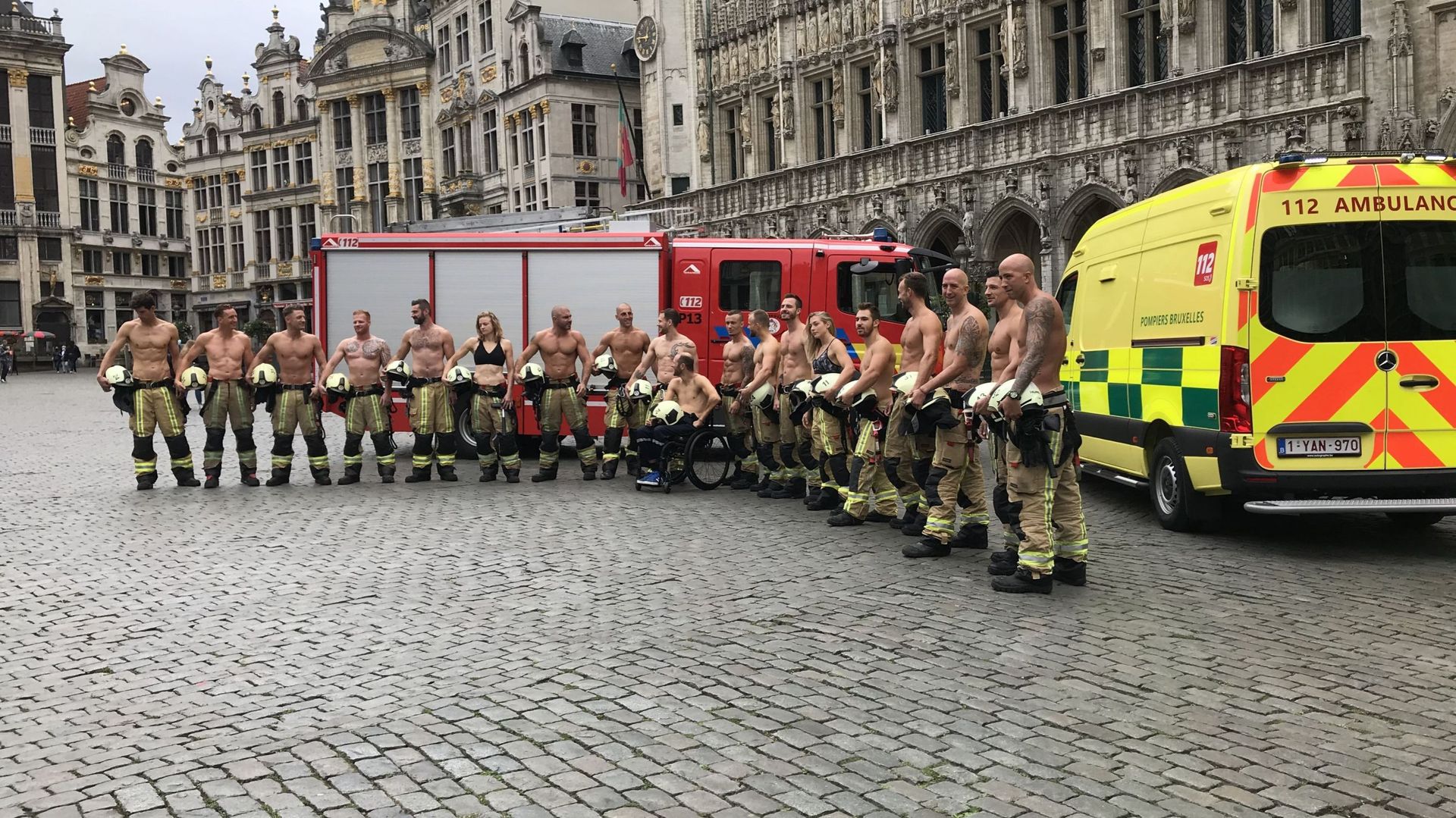 Les pompiers de Bruxelles se dévoilent à nouveau