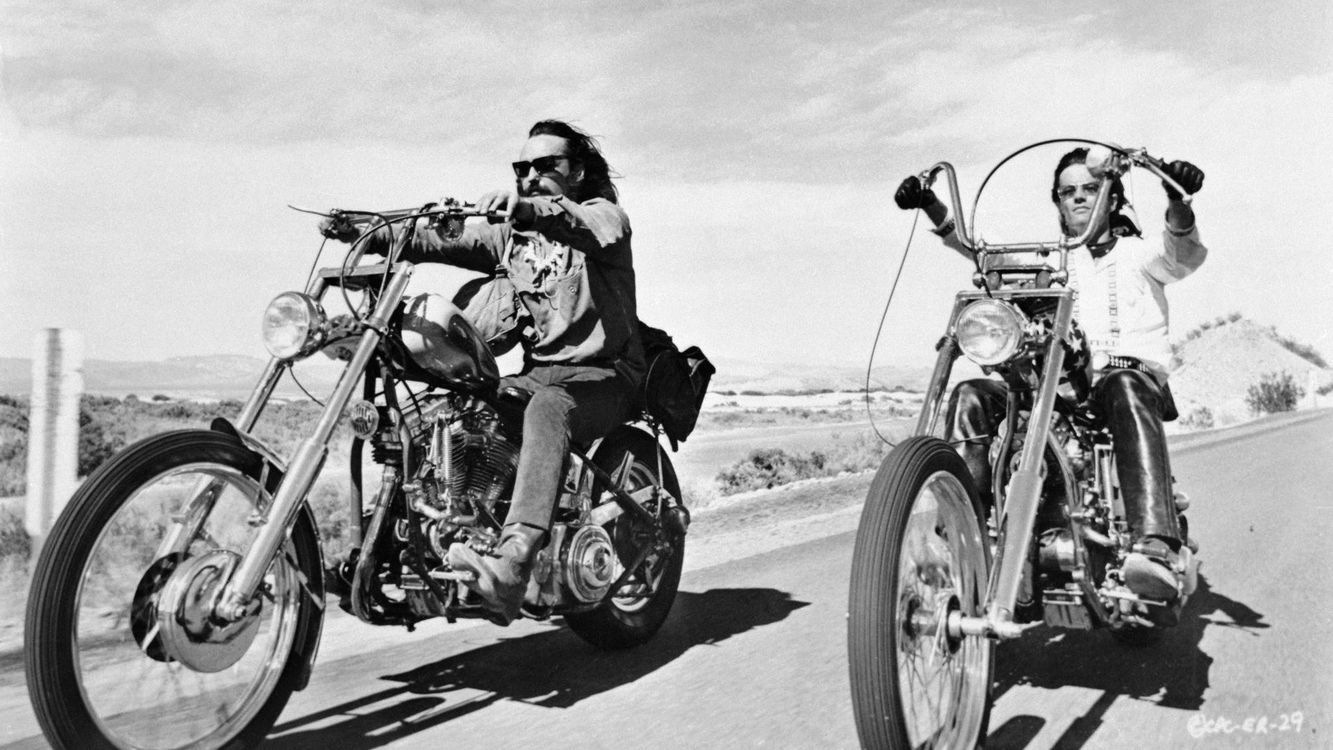 Dennis Hopper et Peter Fonda dans Easy Rider