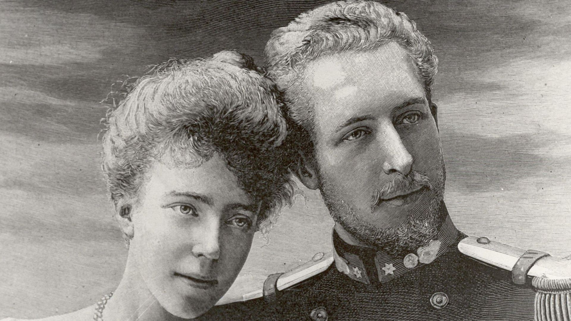 Portrait de mariage d'Albert et Elisabeth de Belgique