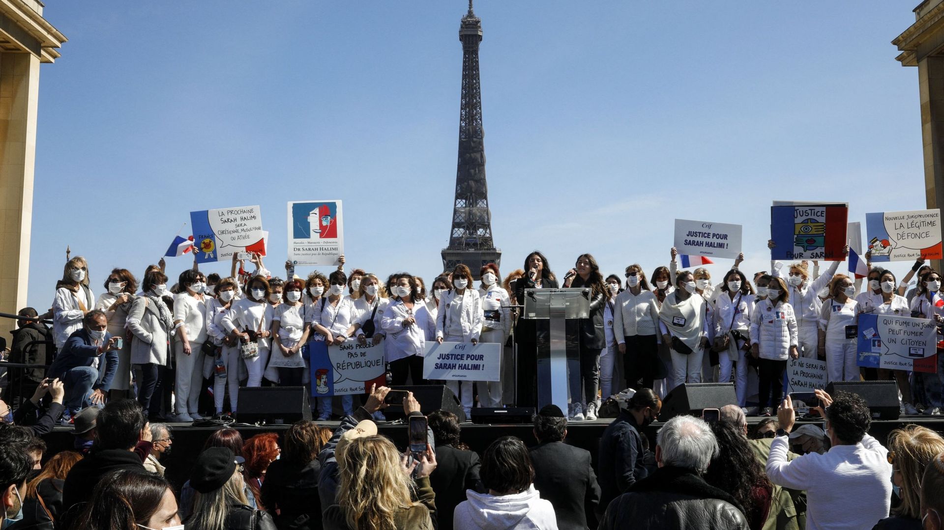 France: plusieurs milliers de manifestants pour réclamer "justice pour Sarah Halimi"