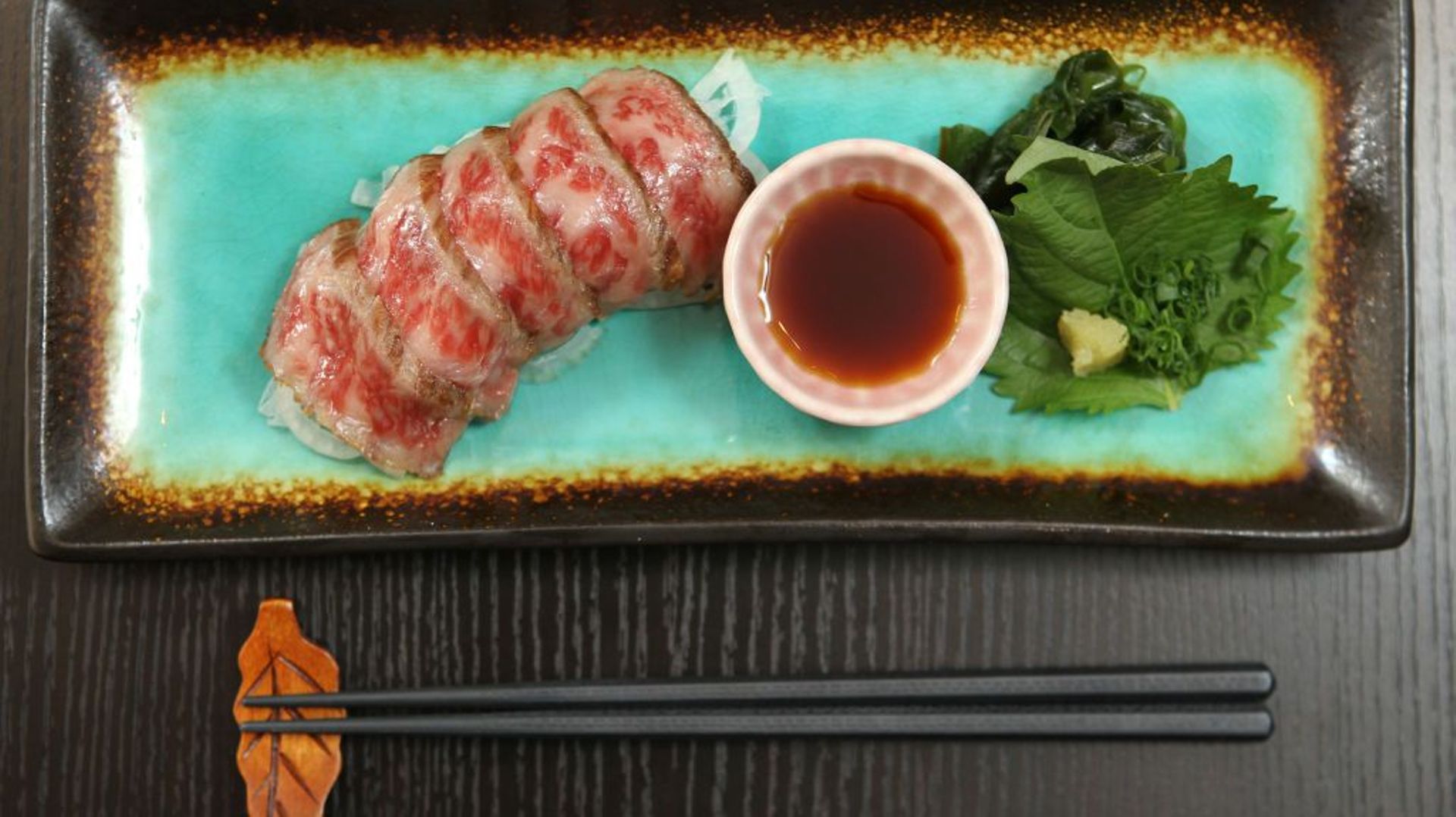 Dish shots: Japanese Wagyu Beef Tataki by Shinshu Japanese in Kennedy Town. 05JUN14                   [31JULY2014 FOOD REVIEW 1 48HRS]
