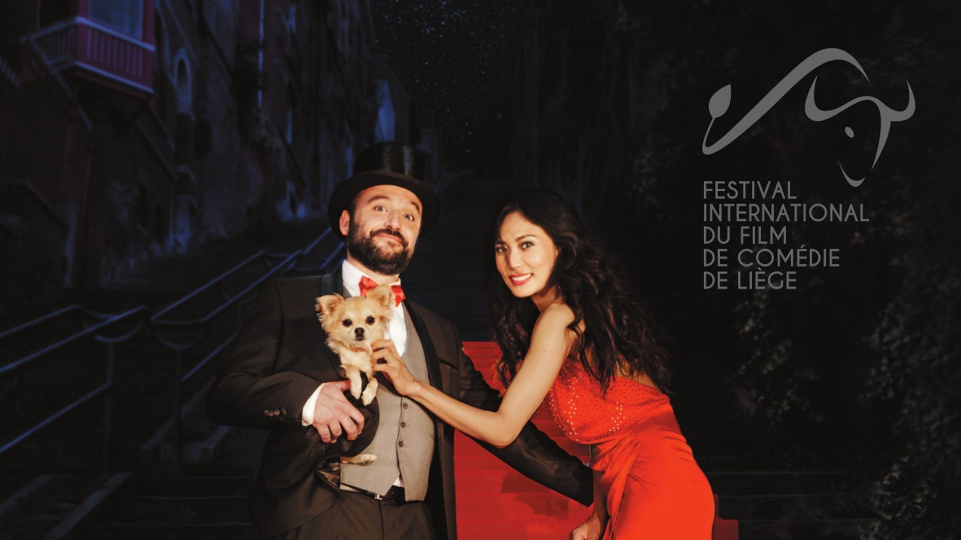 Affiche de la 6ème édition du Festival International du Film de Comédie de Liège (FIFCL) 2021