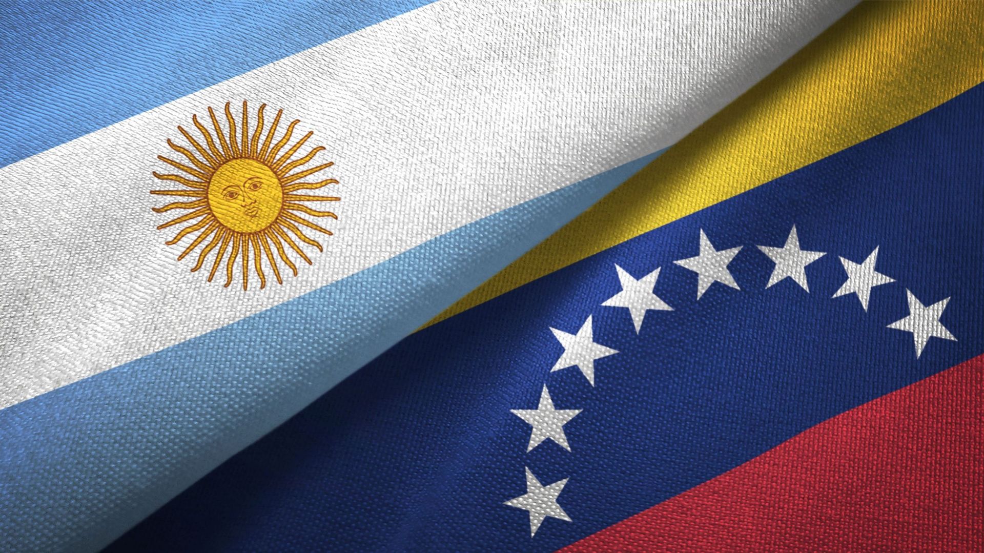 Drapeaux d’Argentine et du Venezuela (illustration)