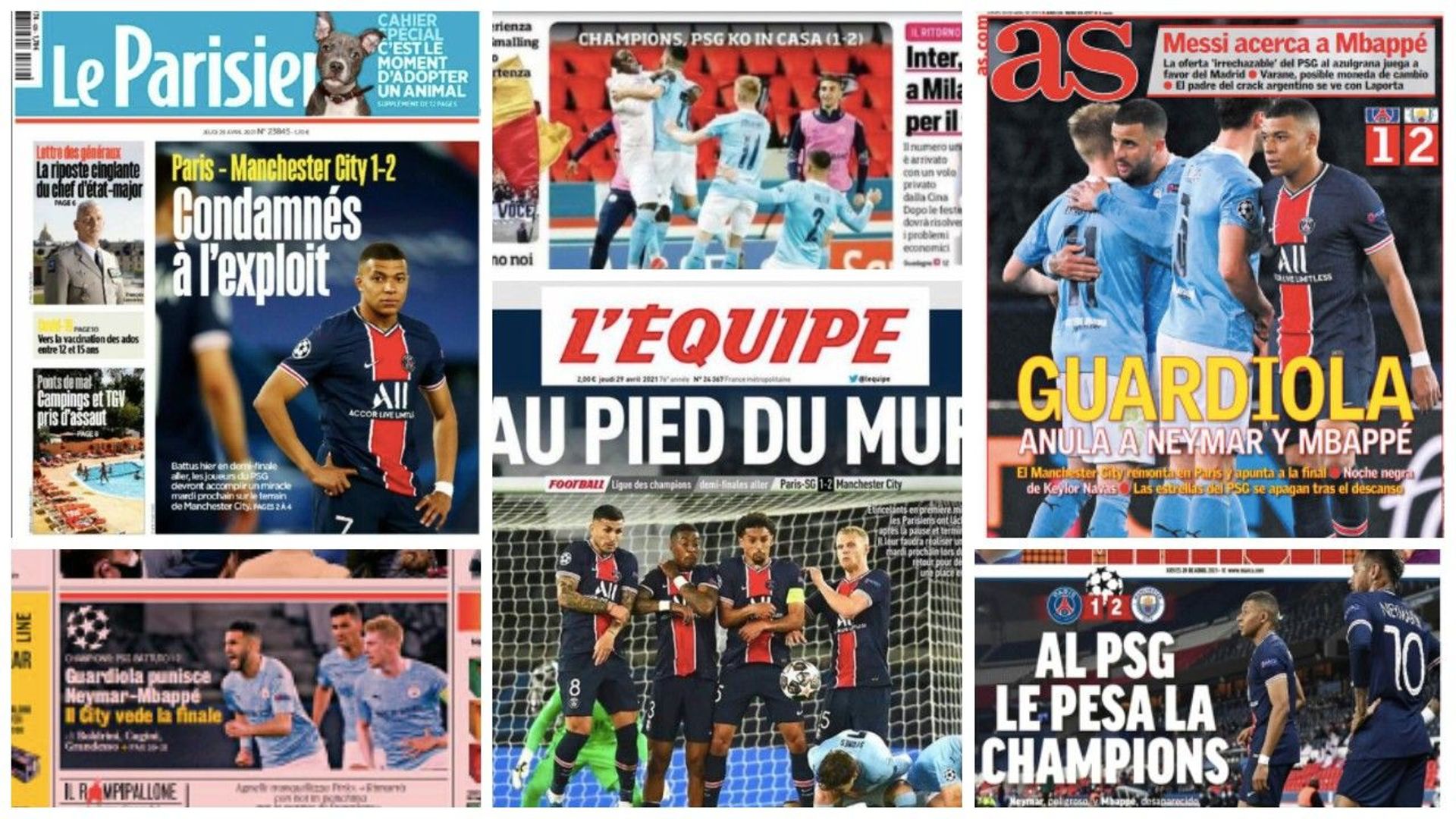 La presse sportive européenne réagit à la demi-finale PSG-Manchester City