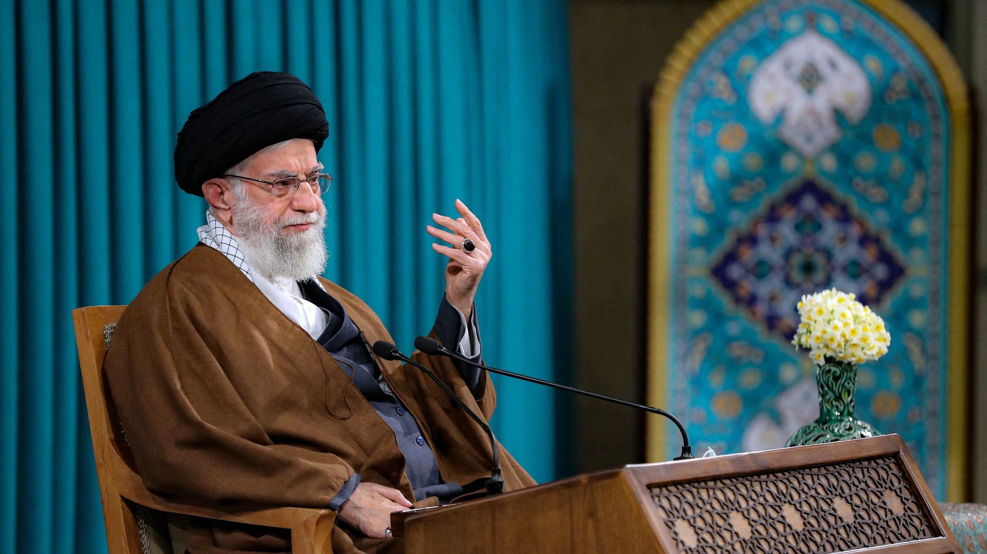 L’ayatollah Ali Khamenei donne un discours, le 20 mars, à l’occasion de la fête de Norouz
