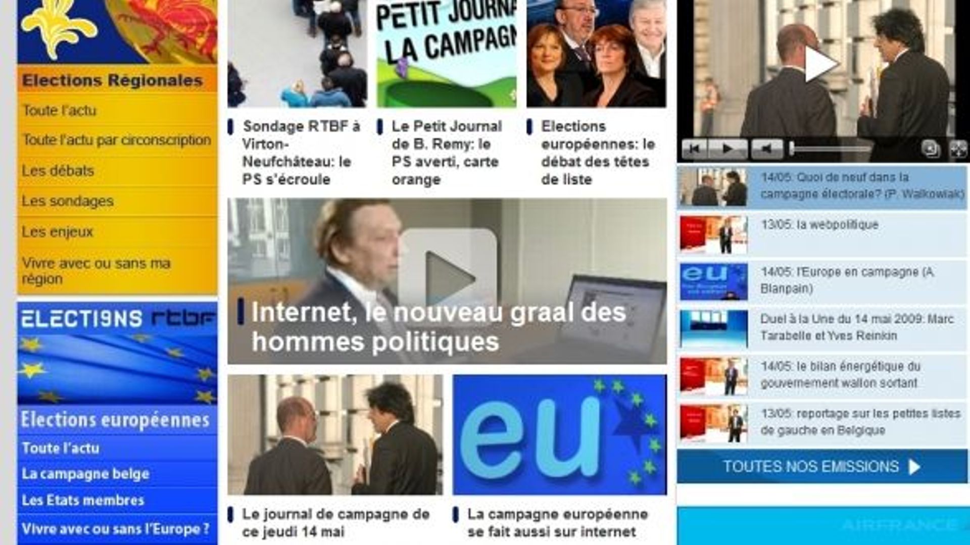 Le journal de campagne de ce vendredi 15 mai - rtbf.be