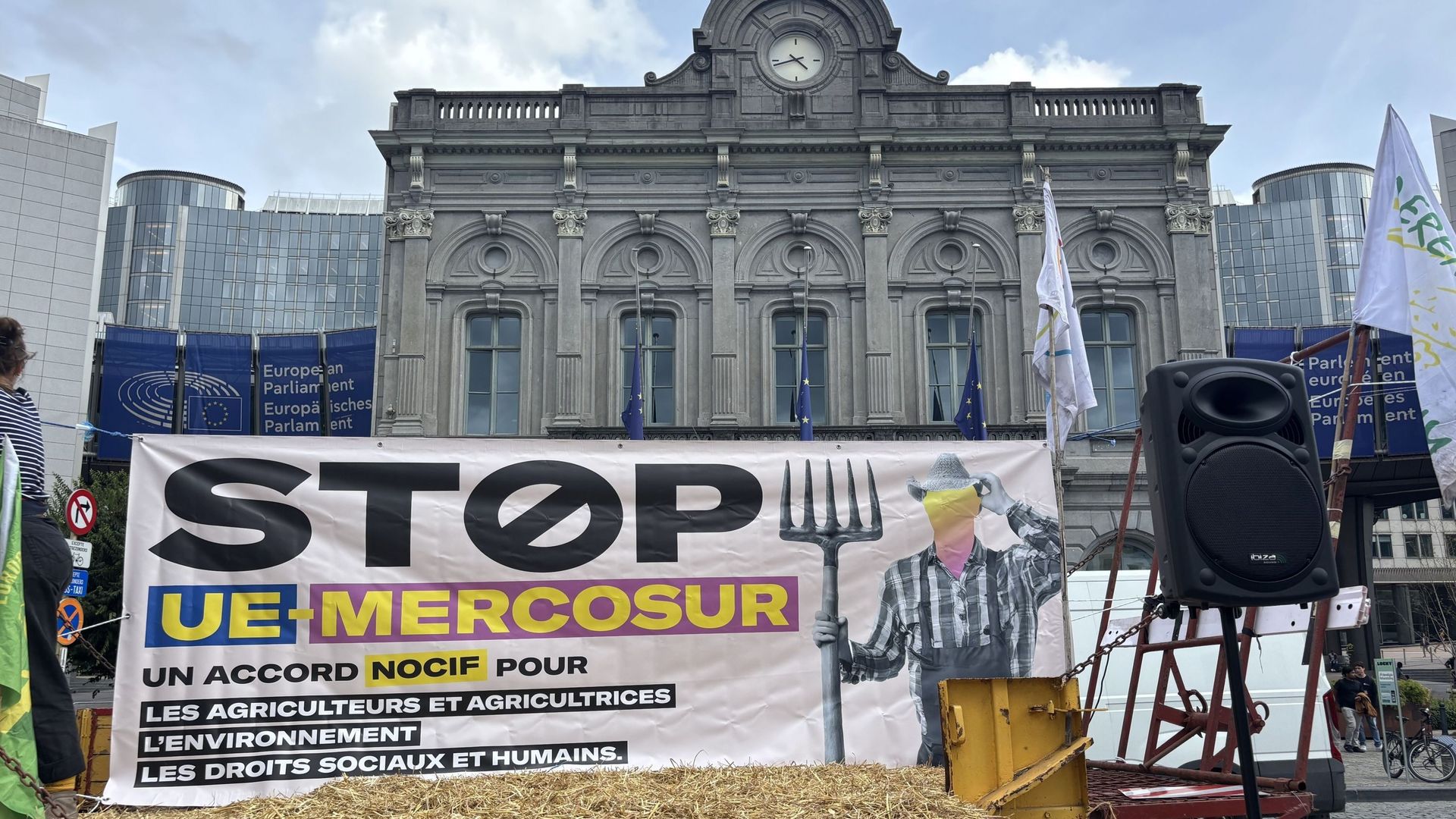 Les agriculteurs réunis à Bruxelles contre l’accord entre l’Union Européenne et le Mercosur