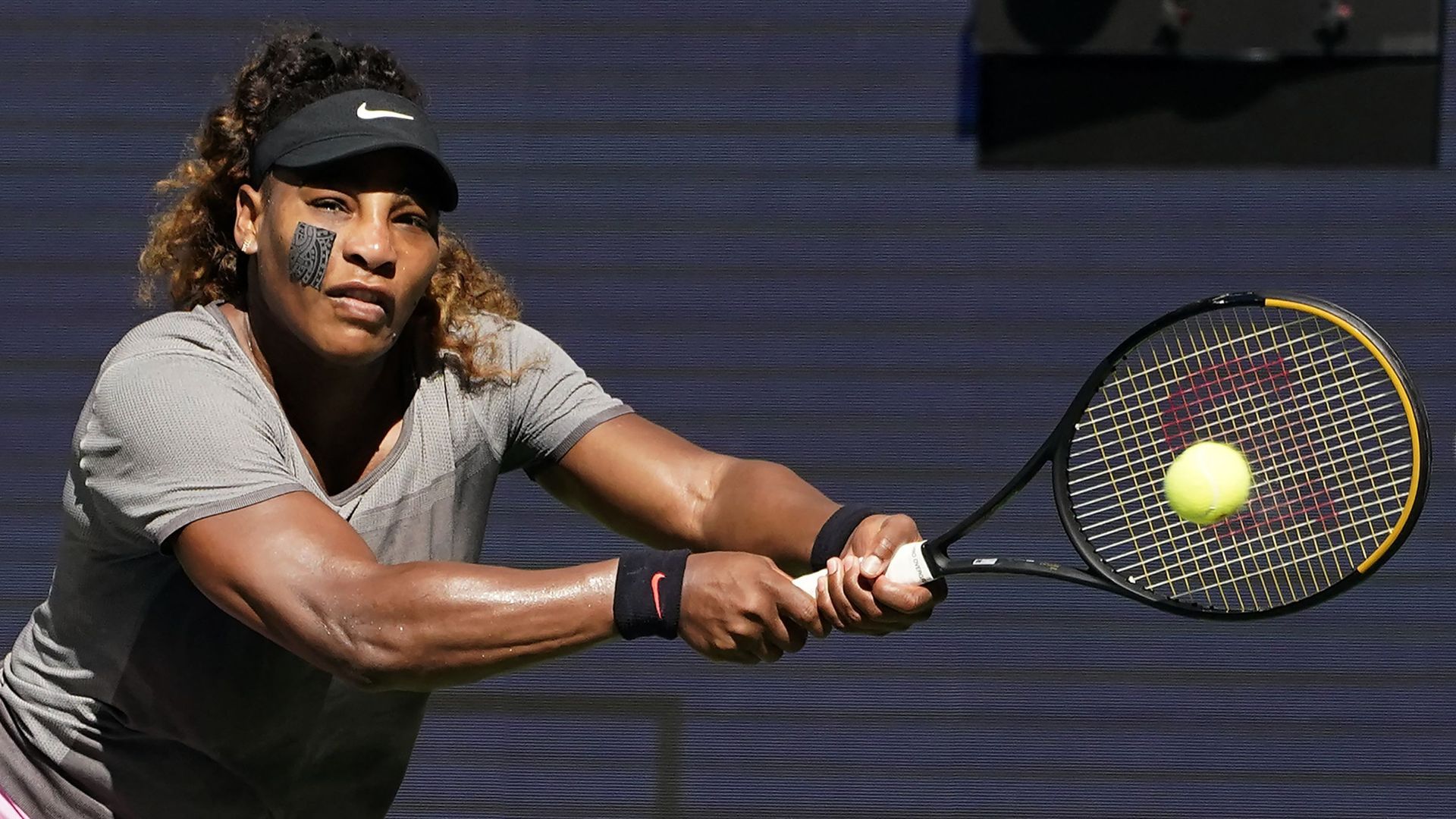 Serena Williams à l’entraînement à l’US Open.