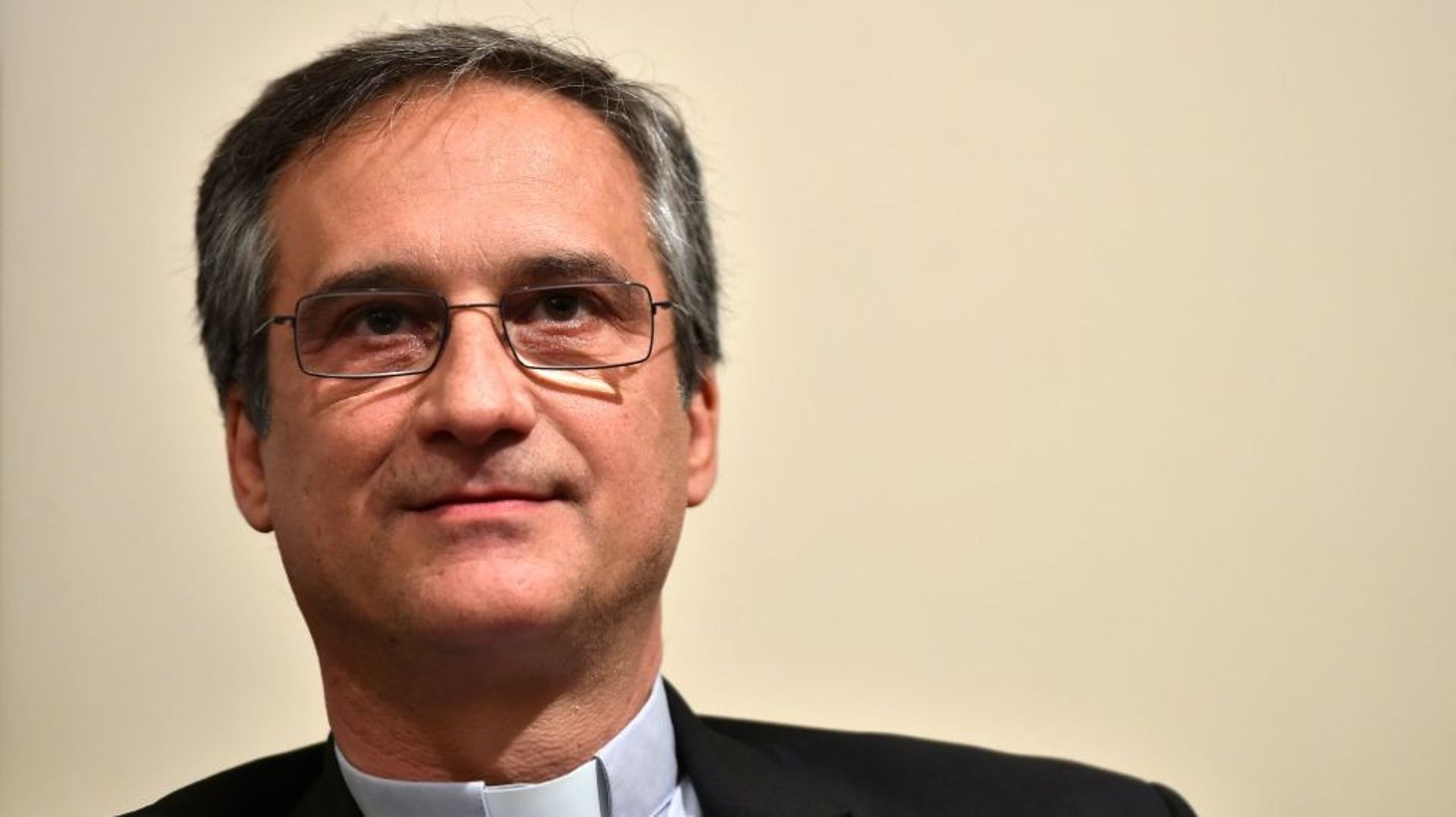 Mgr Dario Vigano, "ministre" de la communication du Vatican, le 29 avril 2016 à Rome