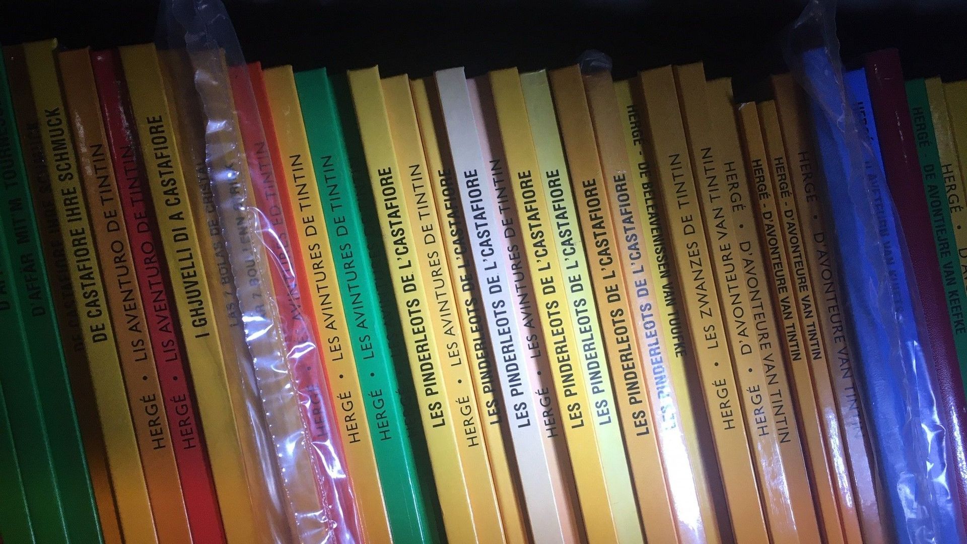 L'autre dada du Tournaisien, ce sont les traductions de Tintin en langues régionales.