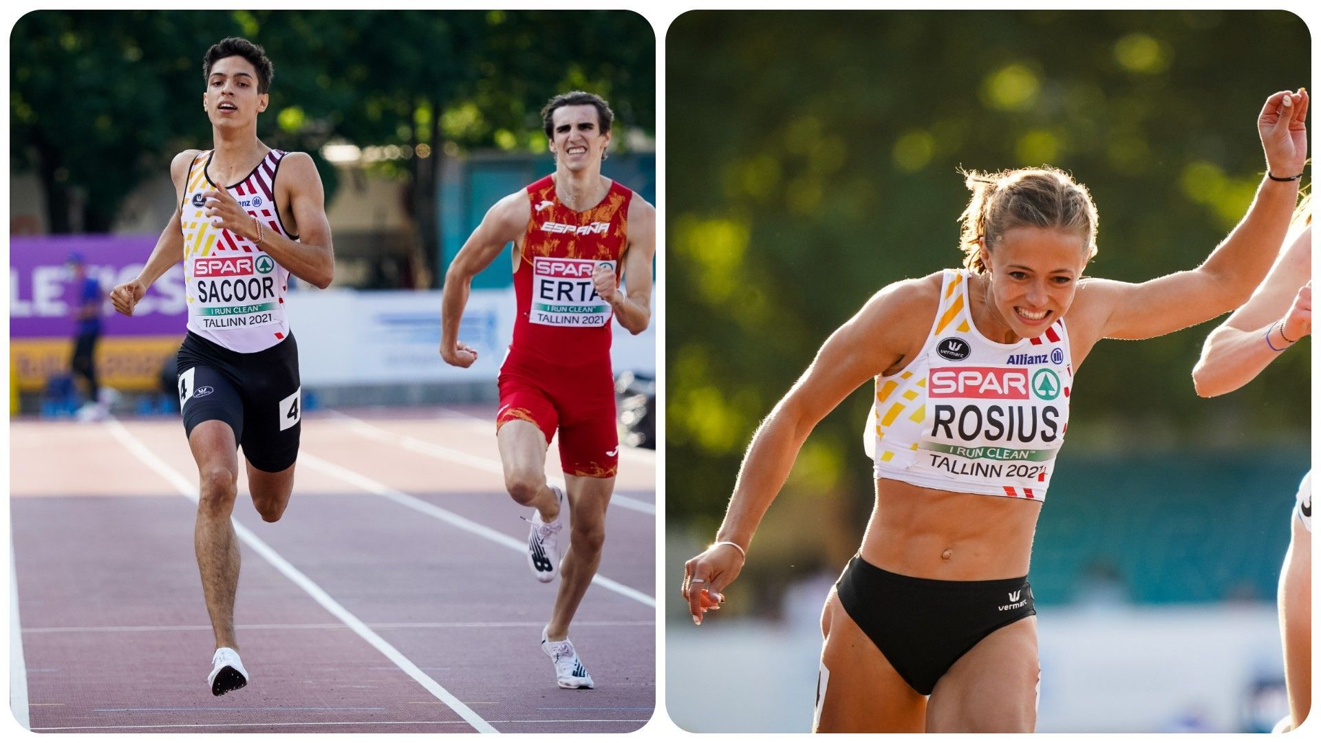 Rani Rosius est devenue vice championne d'Europe U23 à l'Euro de Tallin, tandis que Jonathan Sacoor s'est qualifié pour la finale du 400m.