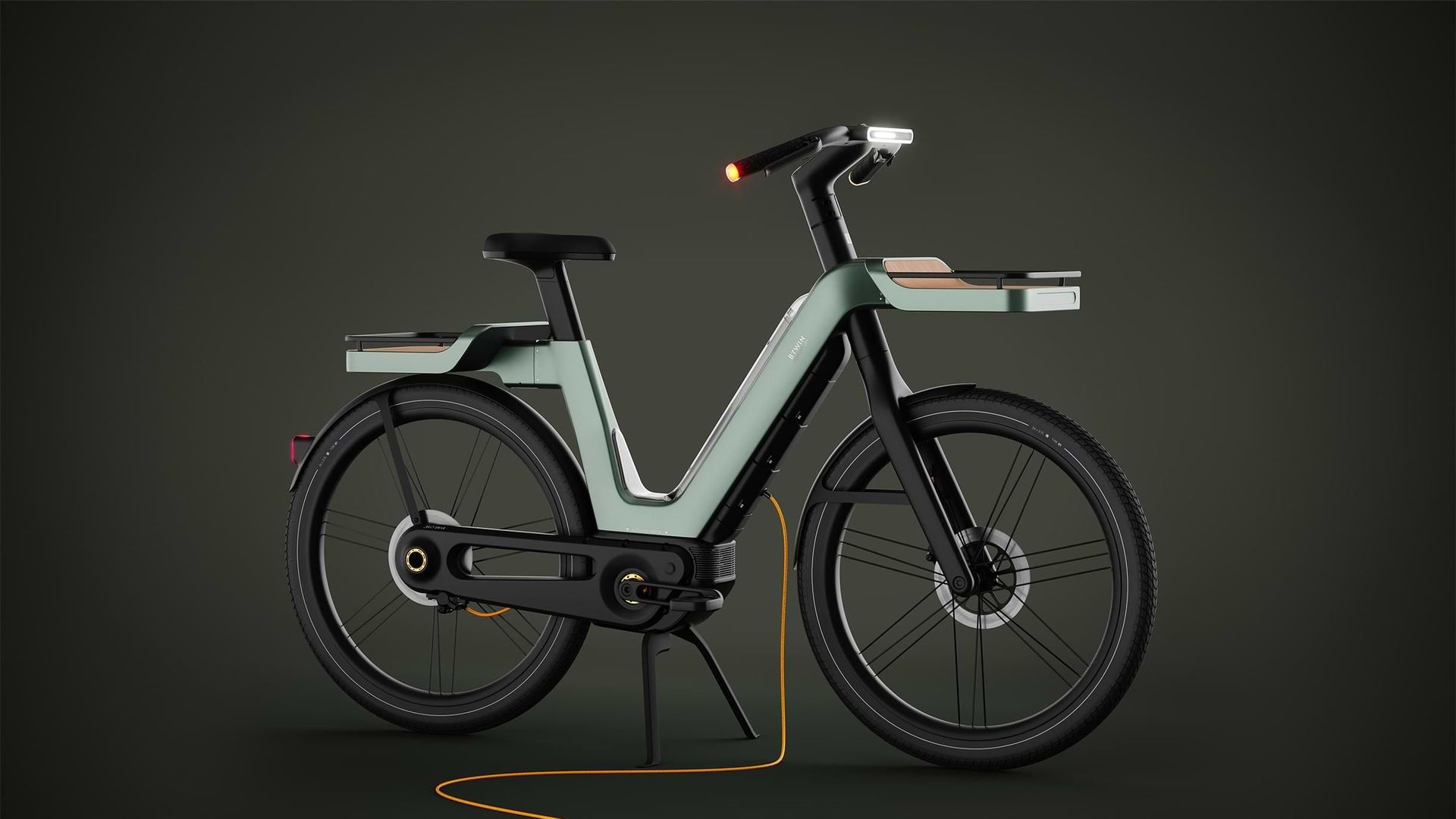 Decathlon présente son BTWIN "Magic Bike", un concept de vélo électrique très futuriste.