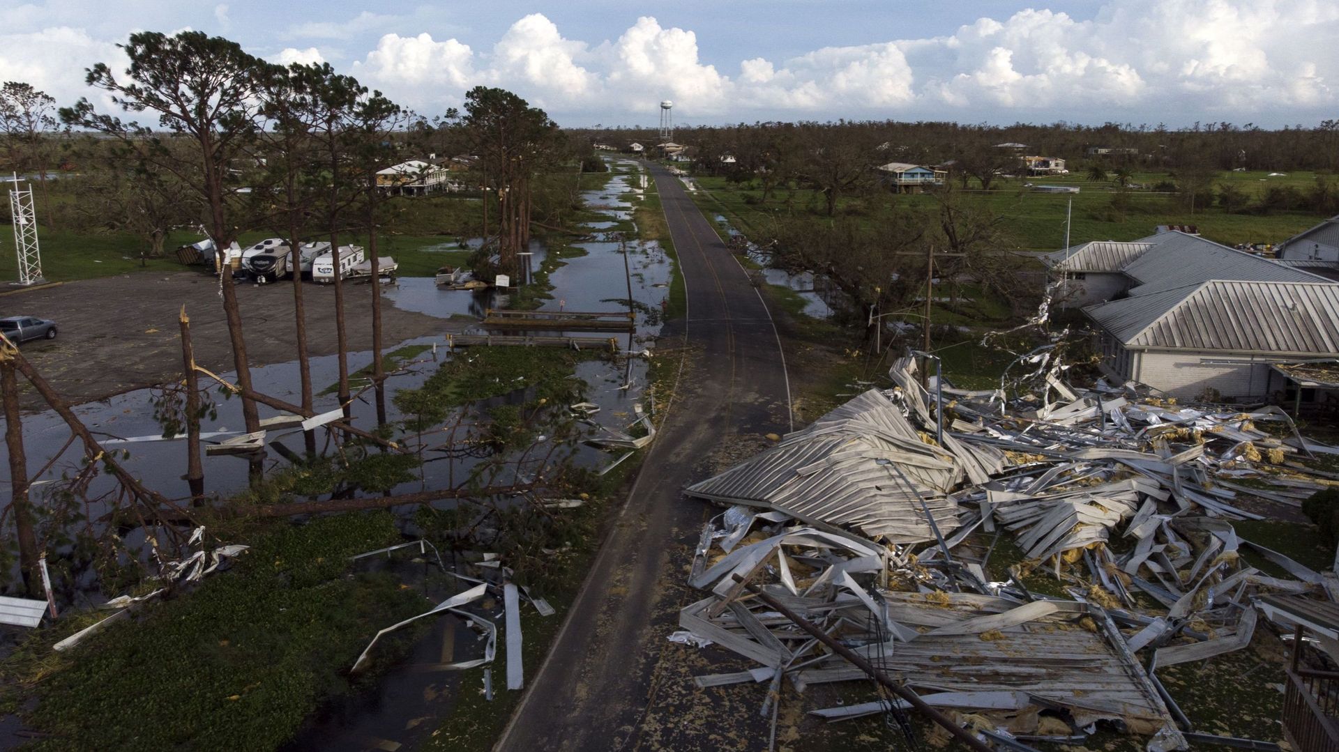Dégâts causés par l’ouragan Ida en Louisiane