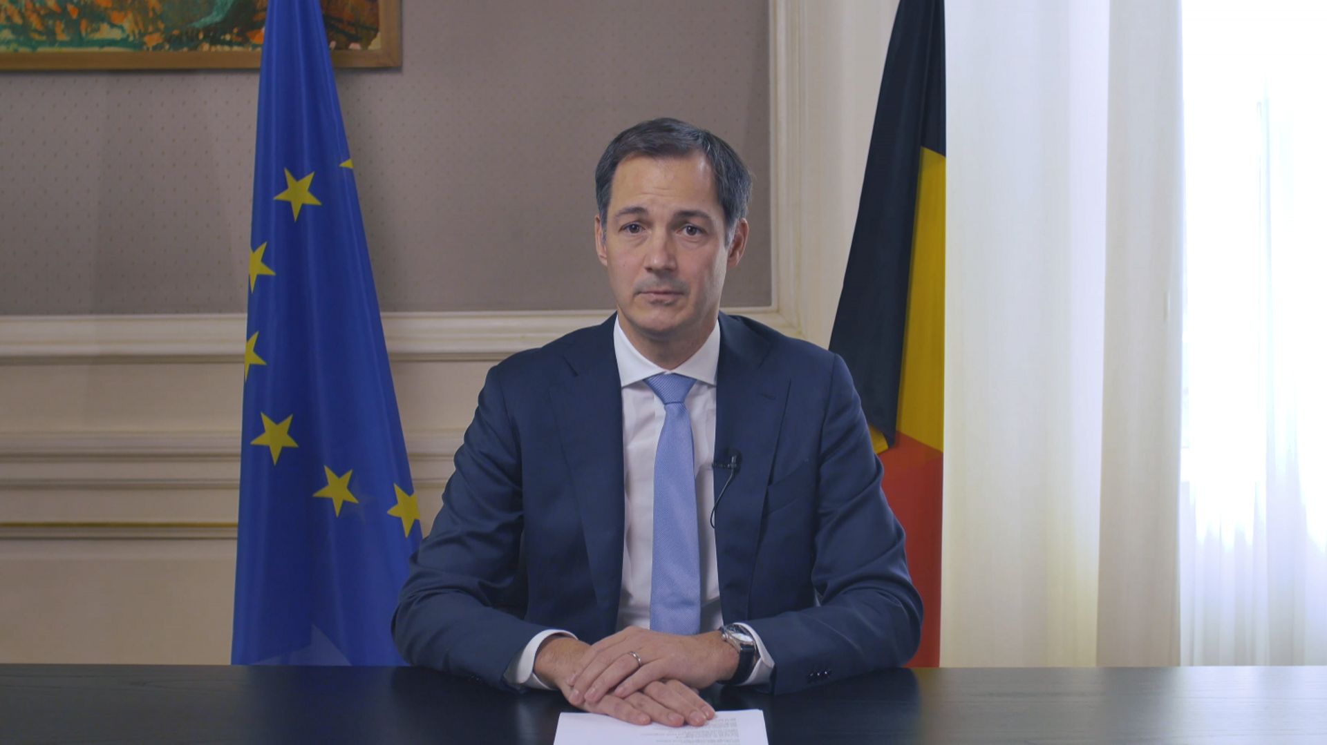 Alexander De Croo a lancé ce 28 octobre un appel au Belges et a communiqué des mesures harmonisées 