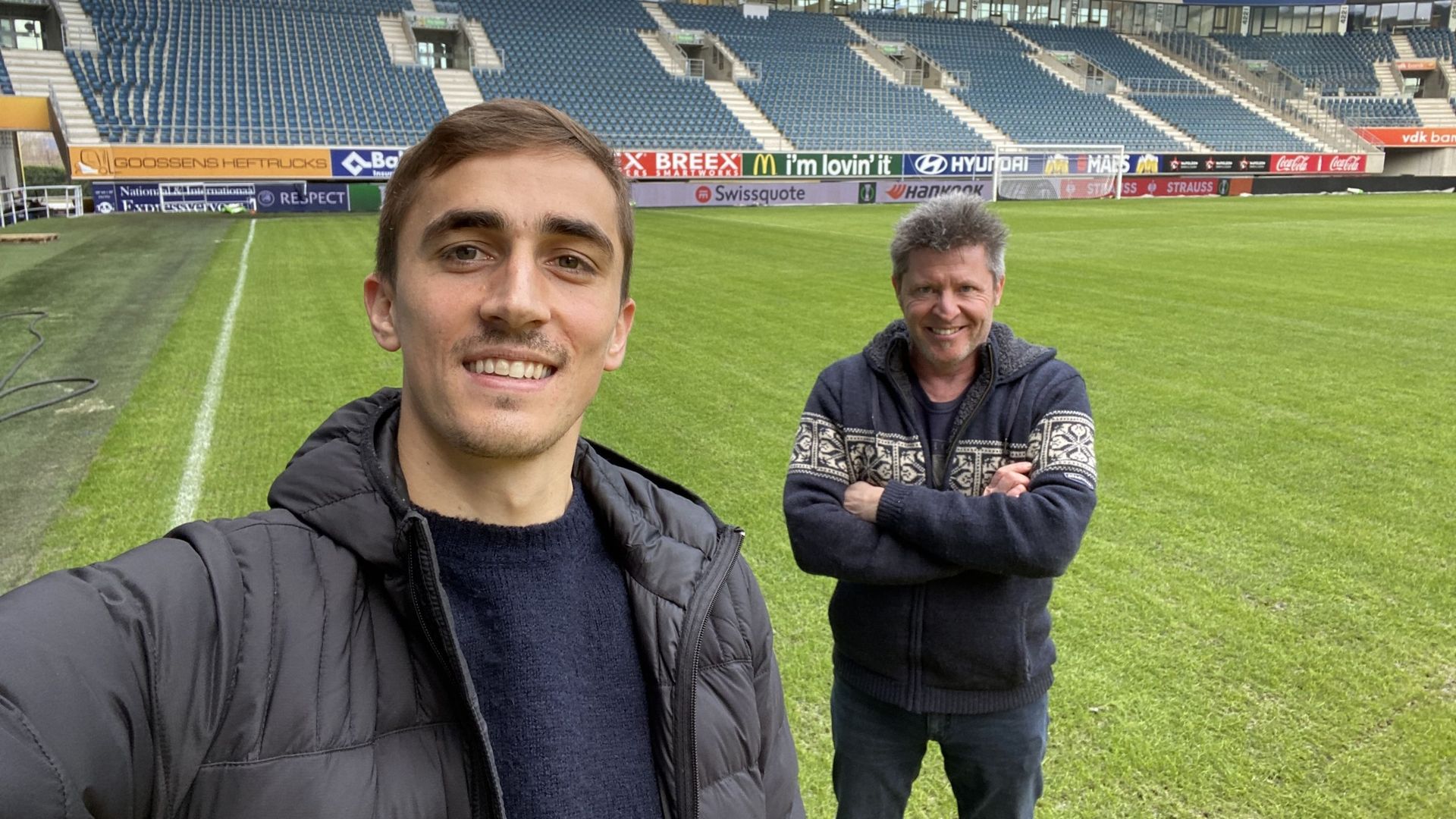 Julien de Sart (La Gantoise) en mode selfie.