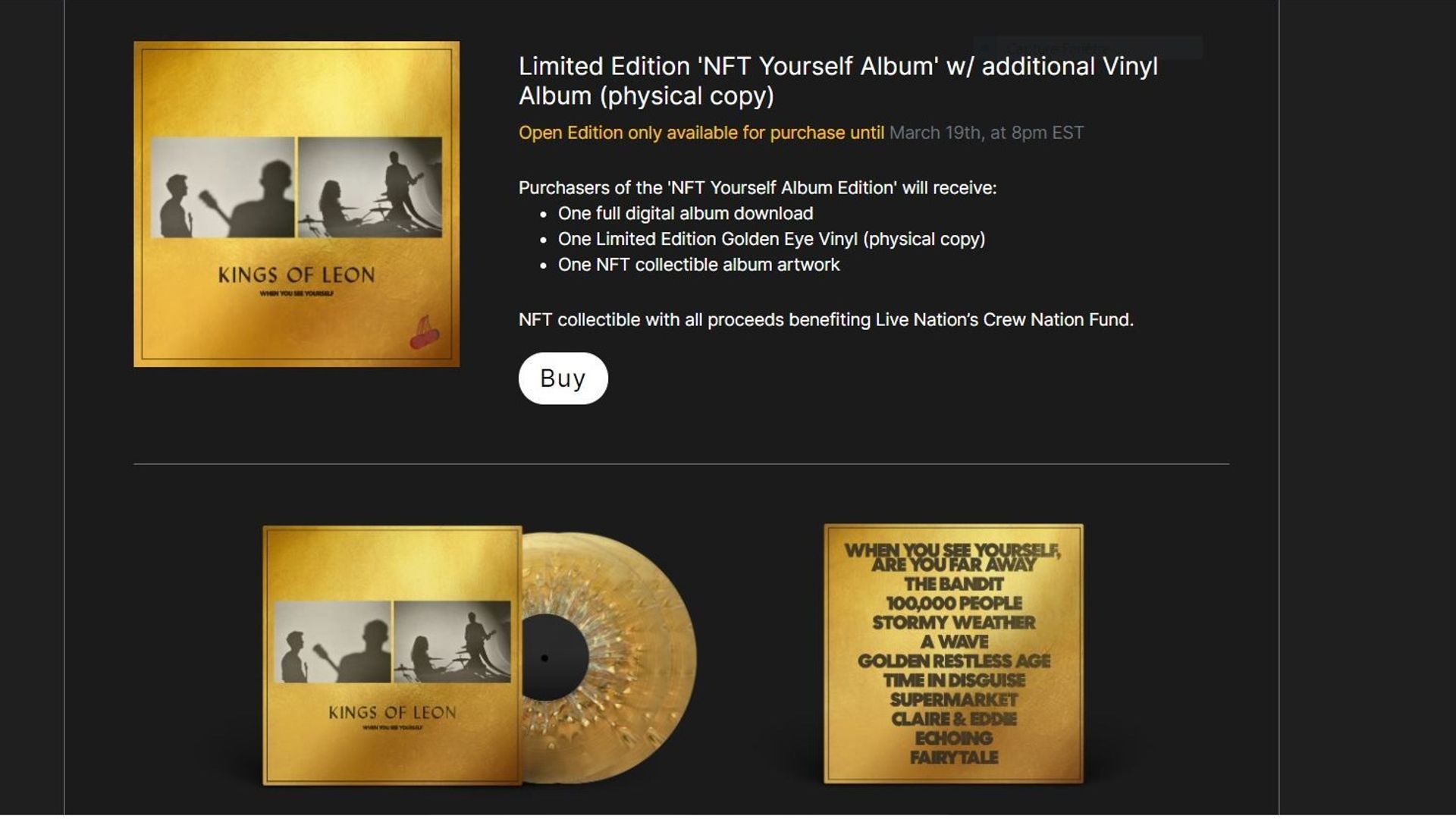 Kings of Leon a sorti le premier album NFT 