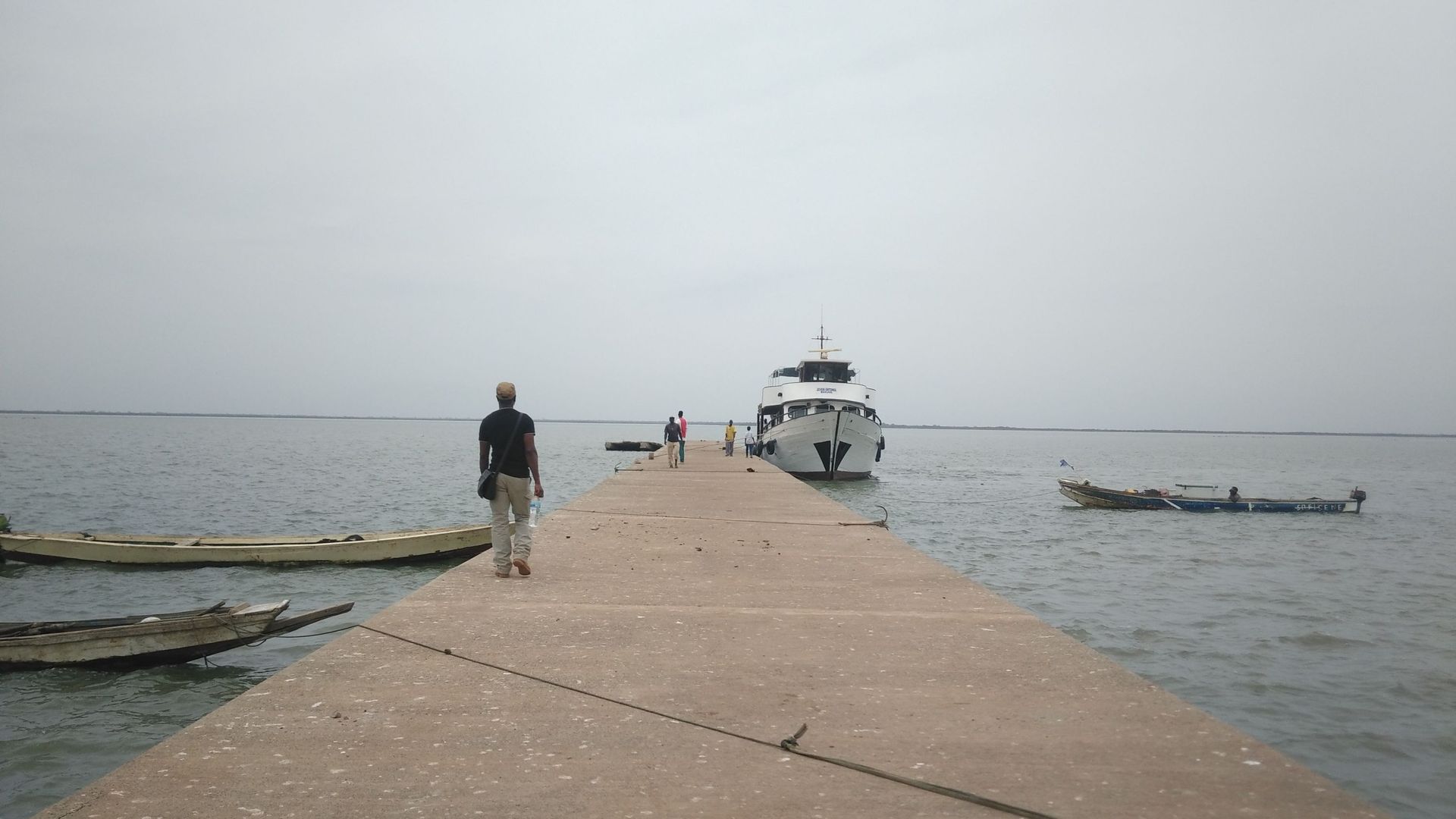 Le port de Juffureh, en Gambie