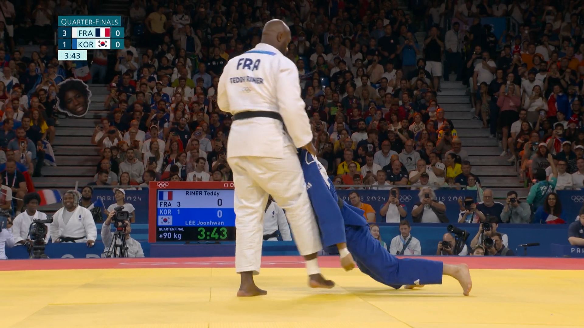 JO Paris 2024 – 60kg de différence en judo : Lee Joonhwan ne fait pas