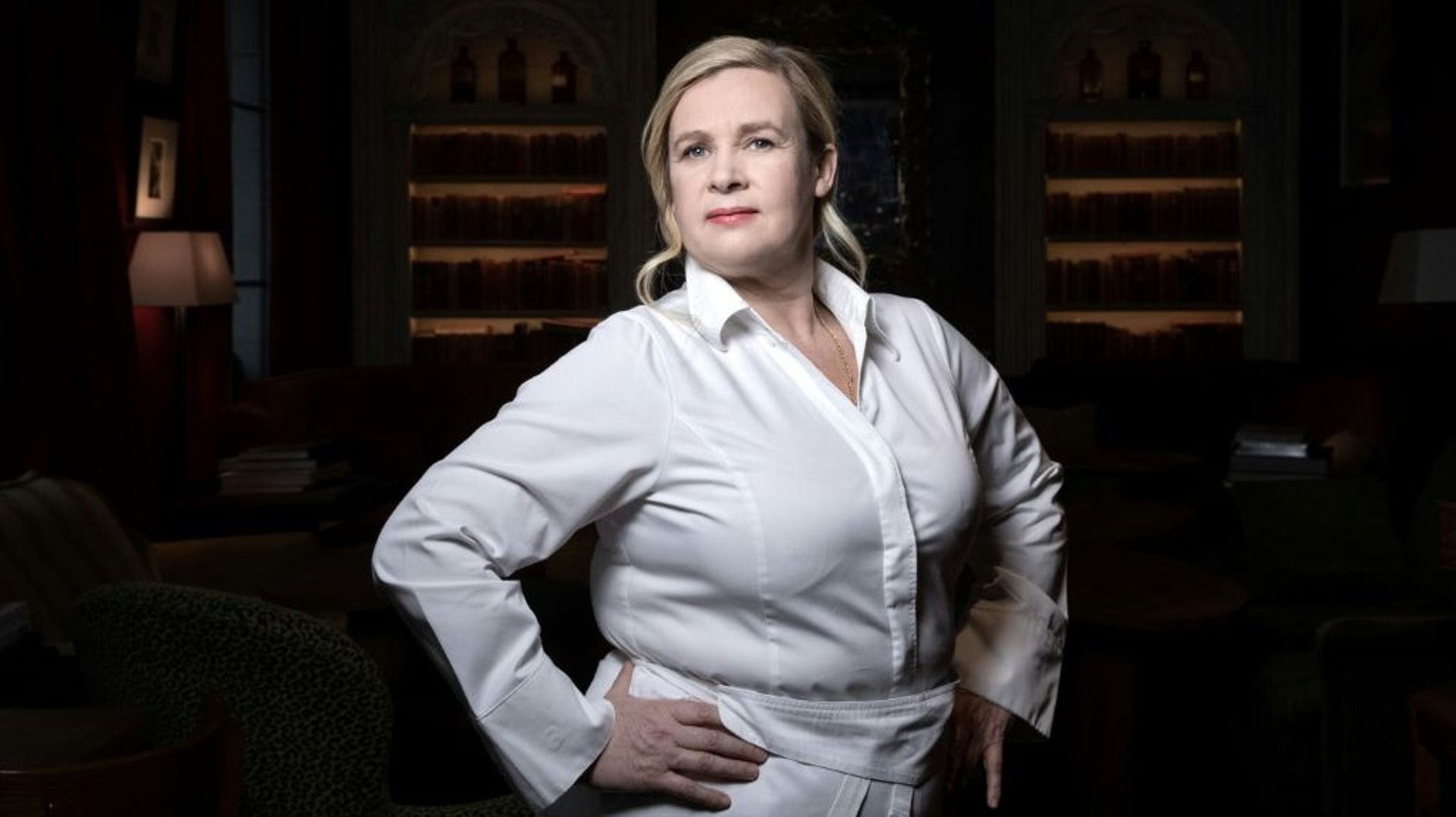 La cheffe française Hélène Darroze à Paris, le 11 février 2021