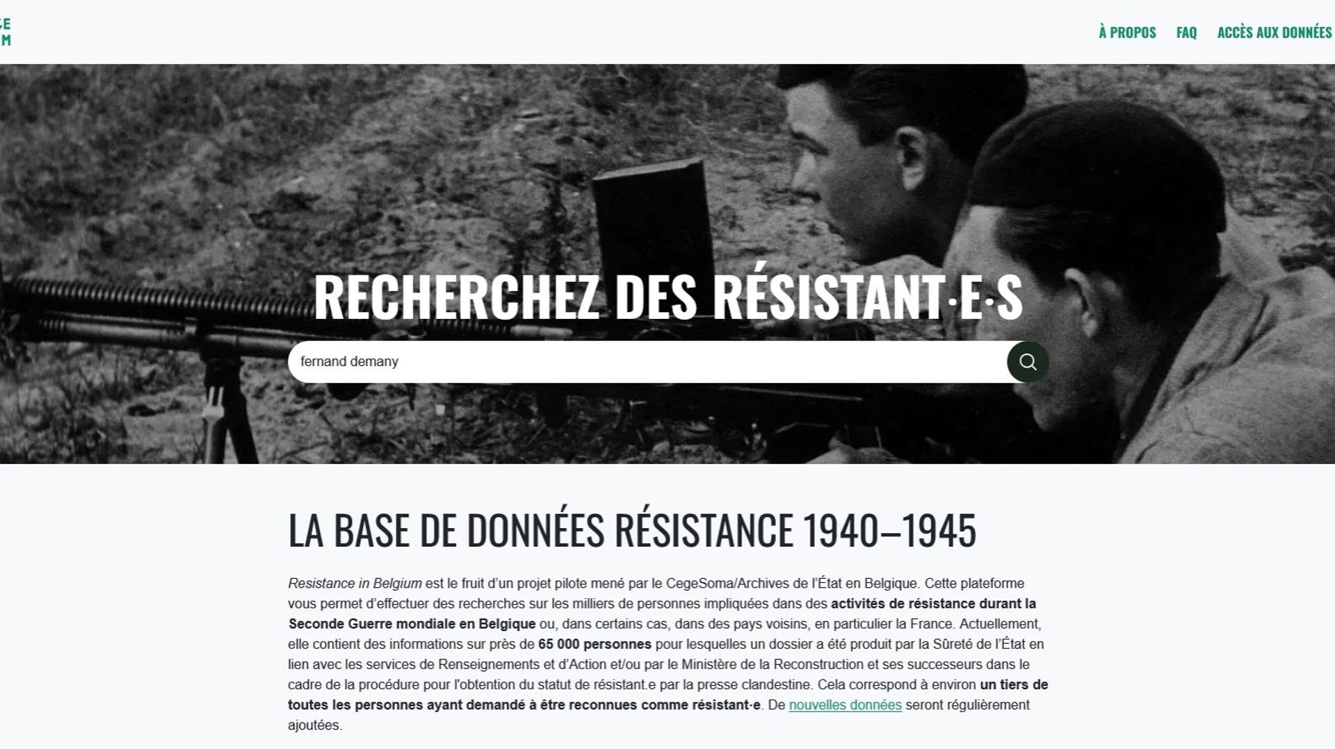 Histoire de la Belgique : Le répertoire des résistants par la presse clandestine en 40-45 est disponible en ligne