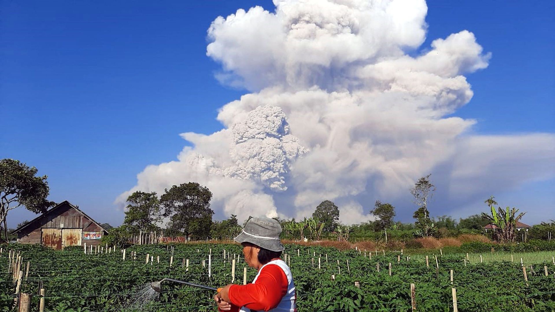 Images saisissantes de volcans en éruption en Indonésie : de la fumée et des cendres à 5km de haut