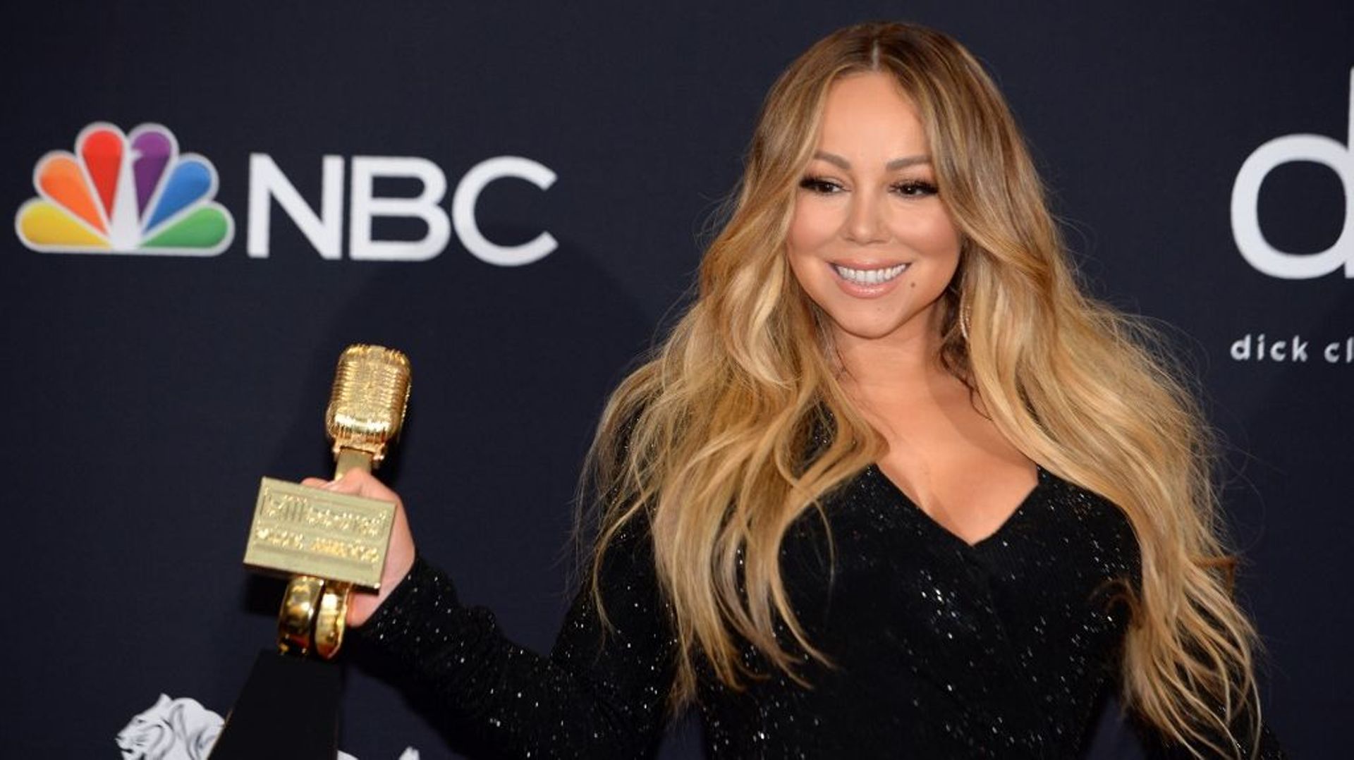 La chanteuse américaine Mariah Carey, aux prix Icon Award, au MGM Grand Garden Arena, le 1er mai 2019, à Las Vegas, dans le Nevada.
