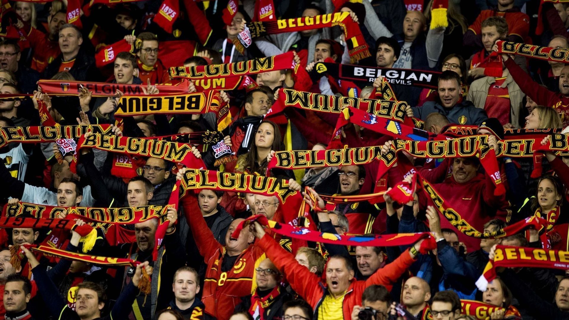 Supporter belges des Diables Rouges