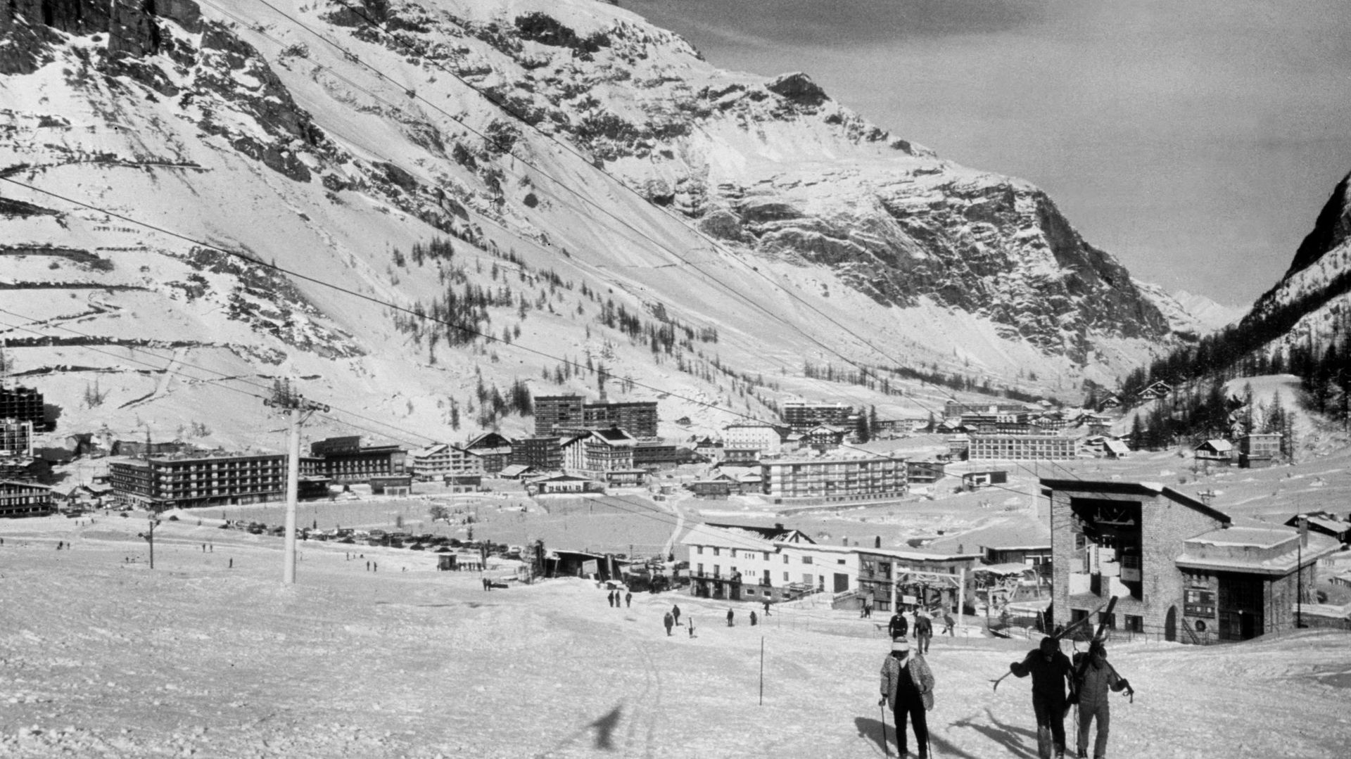 Station de Val d'Isère, en 1970