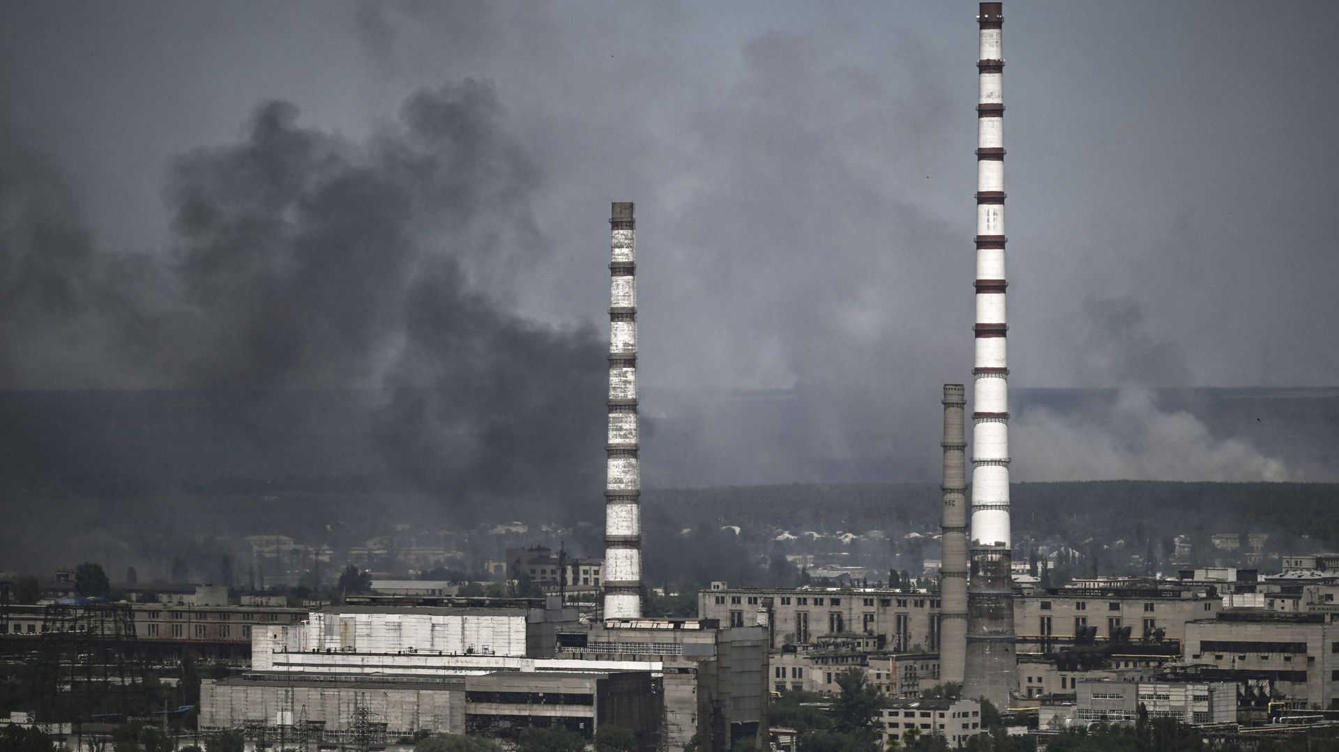 Vue de Severodonetsk, ville industrielle du Donbass, le 9 juin