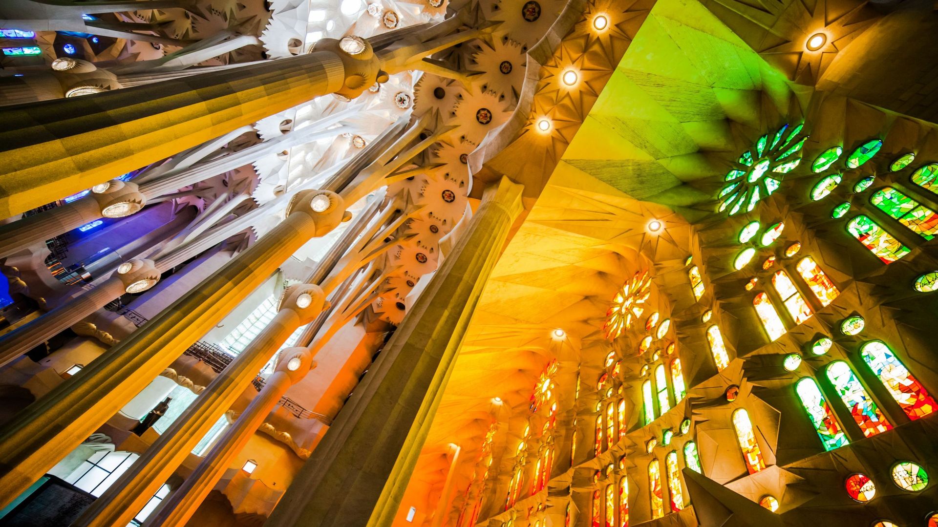 Great light in Sagrada Familia