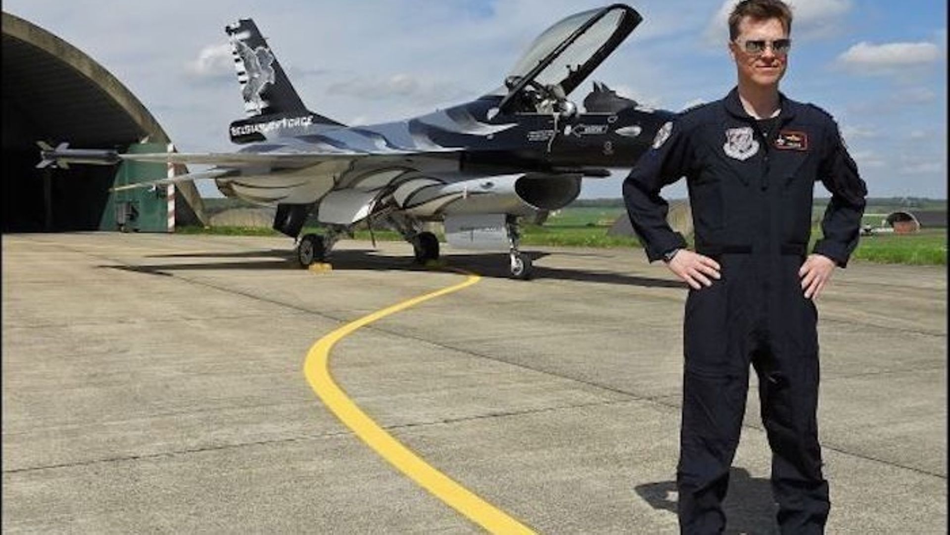 Stefan Darte, alias Vador, pilote belge de F16