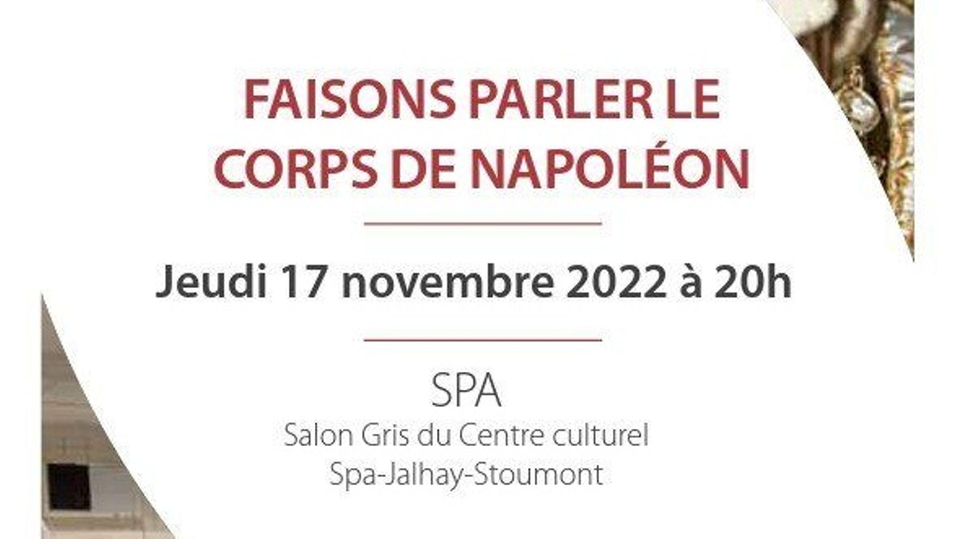 Conférence "Faisons parler Napoléon"