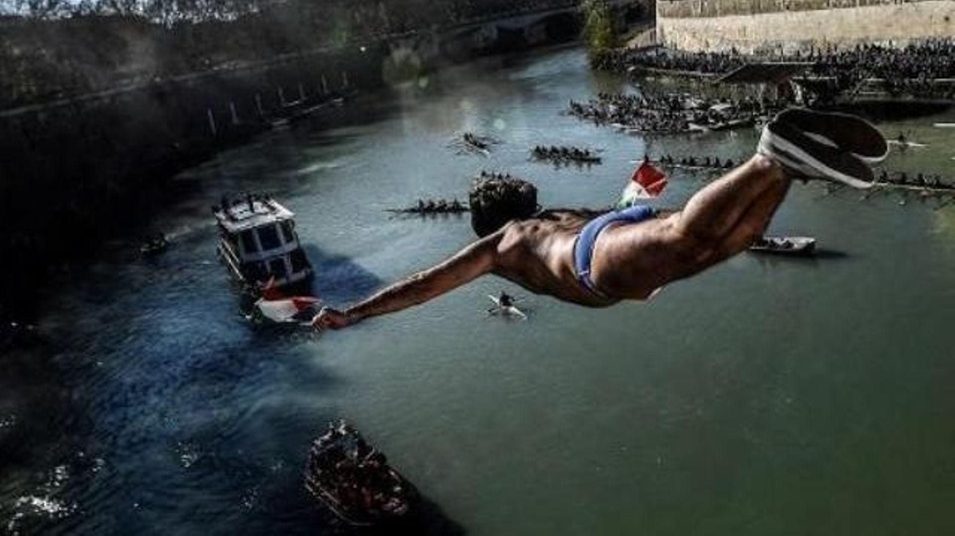 A Rome, les plongeurs du Tibre ont été fidèles à la tradition