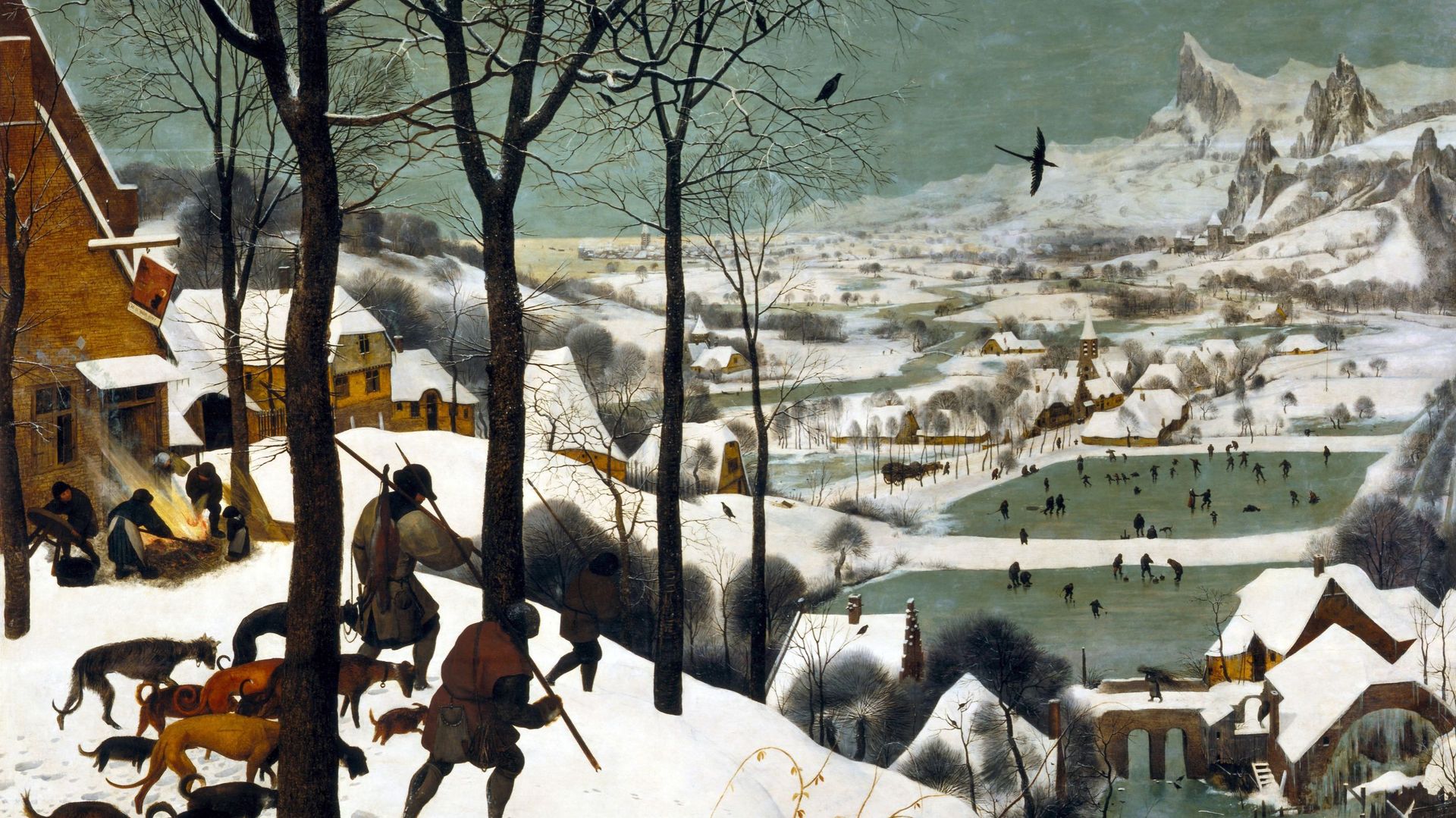 Les chasseurs dans la neige, de Pieter Brueghel l’Ancien, conservé au Musée d’Histoire de l’art de Vienne