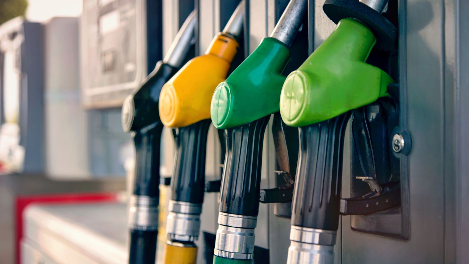 Pistolets d’une station-service