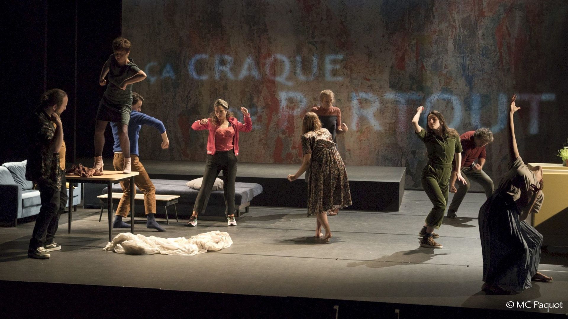 Photo d’illustration de la pièce "Don Juan, visit now" qui se joue au Théâtre des Martyrs jusqu’au 27 janvier 2022.