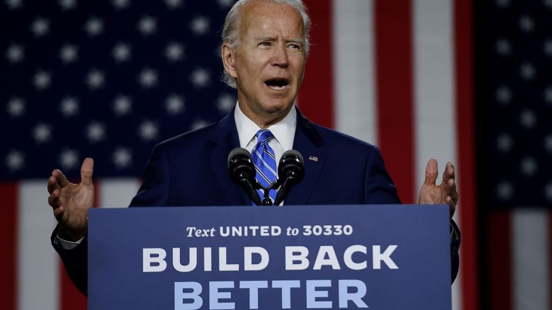 Joe Biden, le 13 juillet 2020 à Wilmington, dans le Delaware 