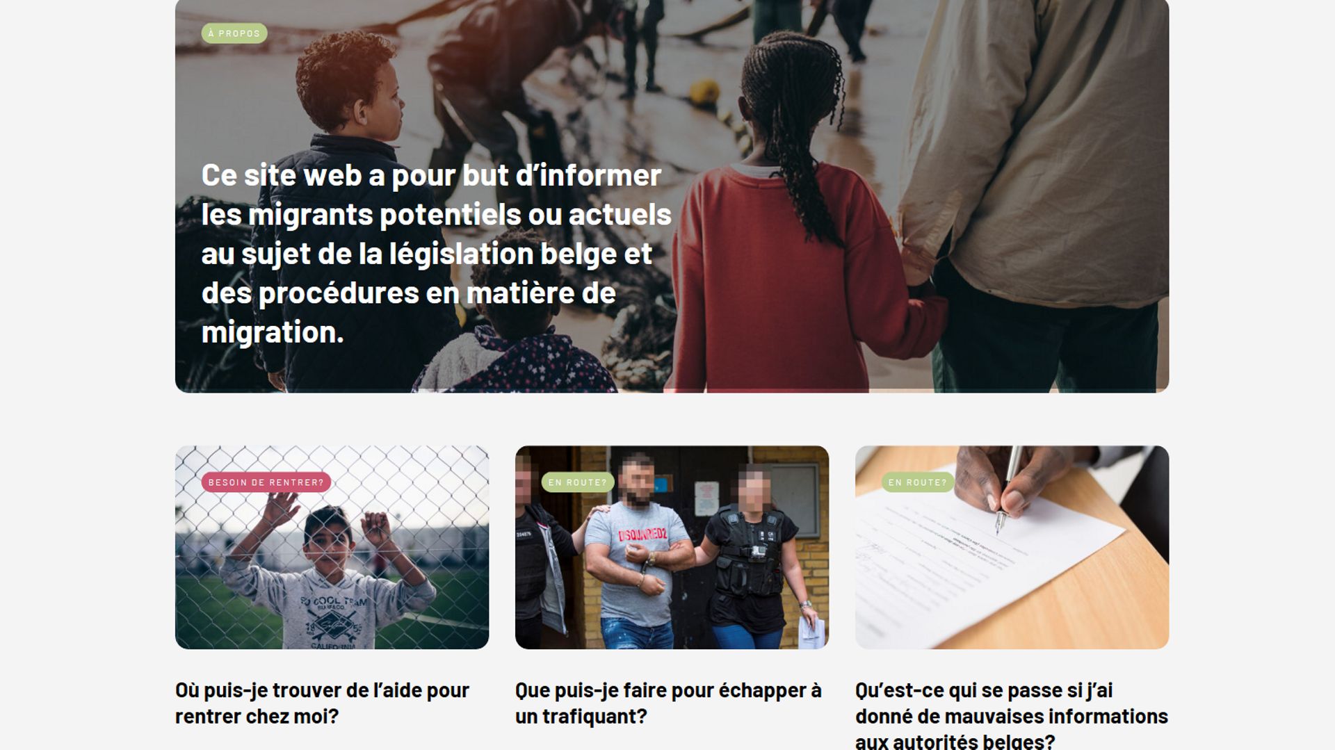 L'Office des Étrangers lance une campagne pour dissuader les migrants de  venir en Belgique 