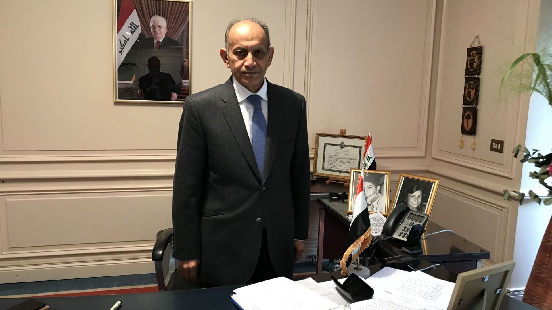 Jawad al-Chlaihawi, ambassadeur d'Irak en Belgique: "Il y a eu des dommages collatéraux provoqués par des avions belges."