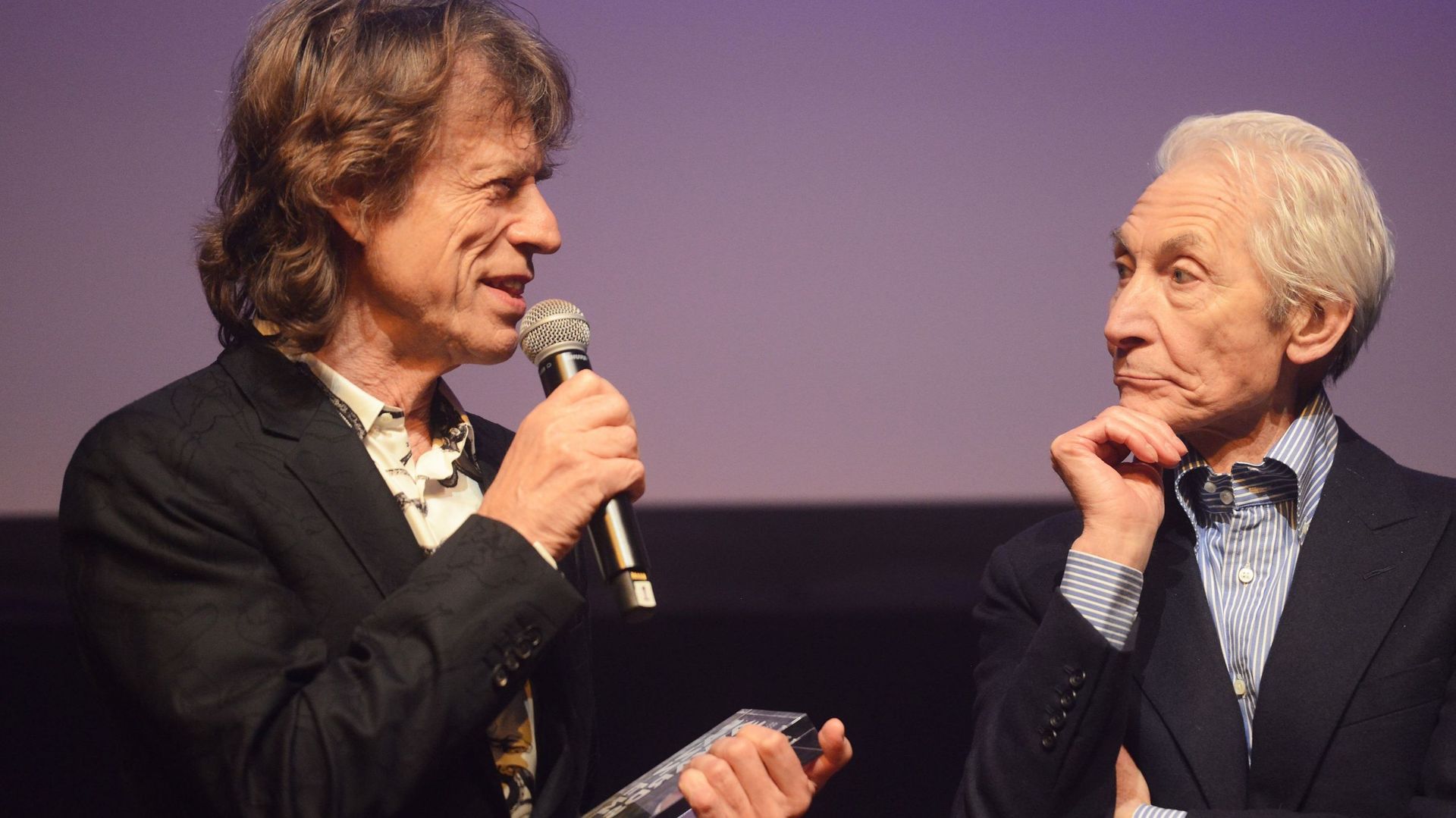 Mick Jagger et Charlie Watts