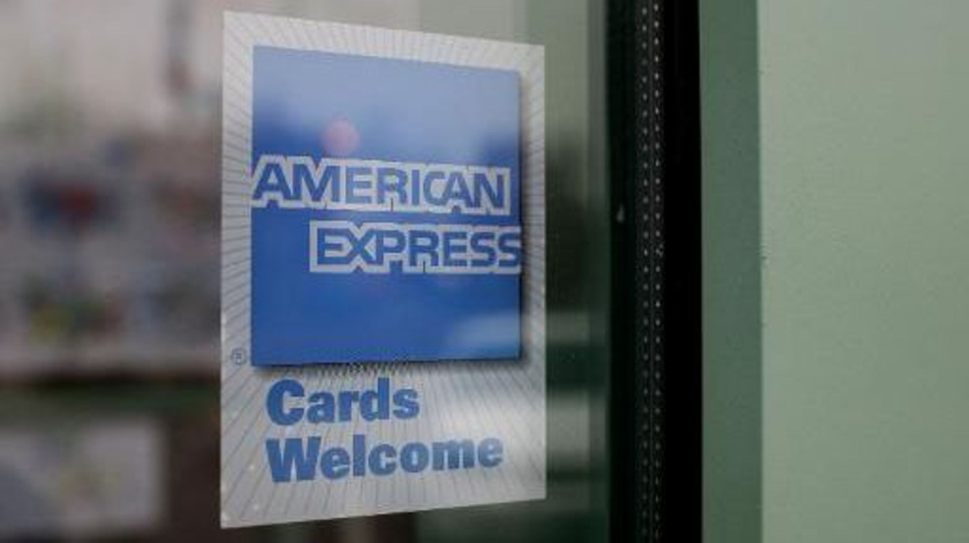 Logo de l'American Express le 11 novembre 2008 à Des Plaines dans l'Illinois