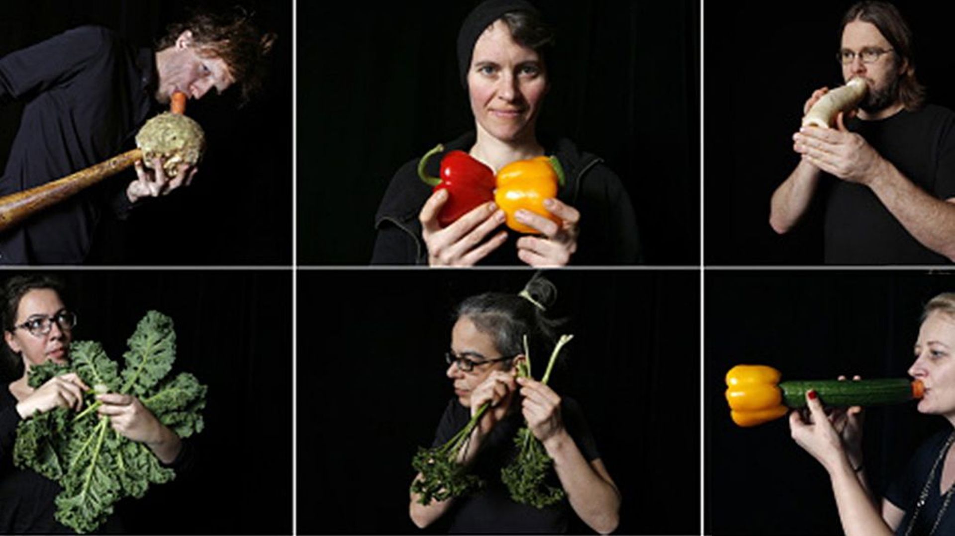 Le Vegetable Orchestra joue avec des instruments de musique peu conventionnels, des légumes