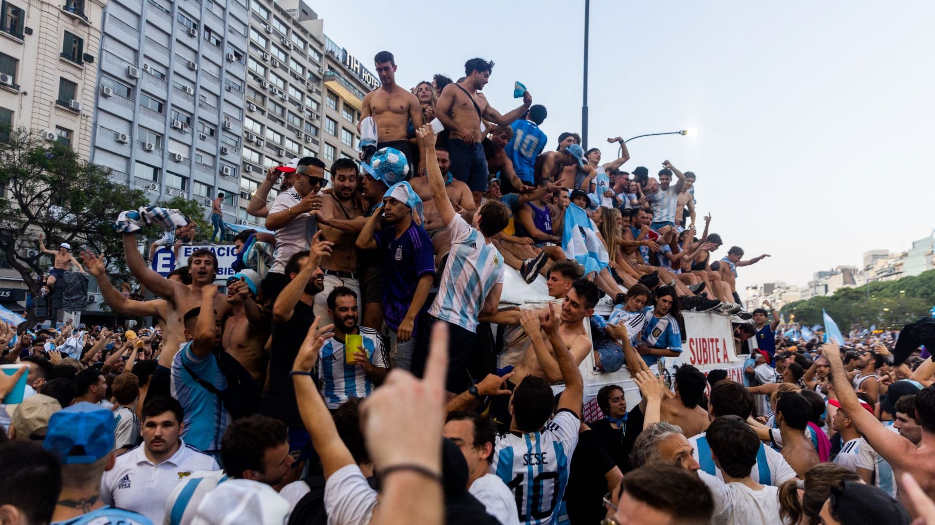 Les Argentins célèbrent leur victoire