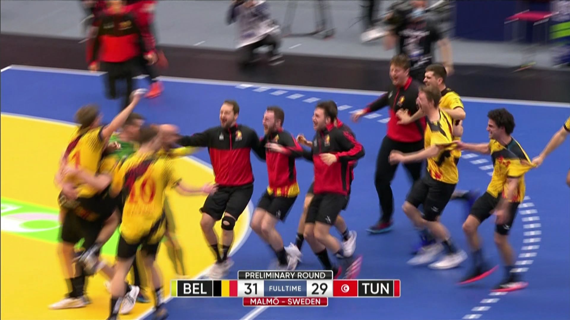 Il Belgio ha ottenuto la prima vittoria nella sua storia ai Mondiali di pallamano contro la Tunisia
