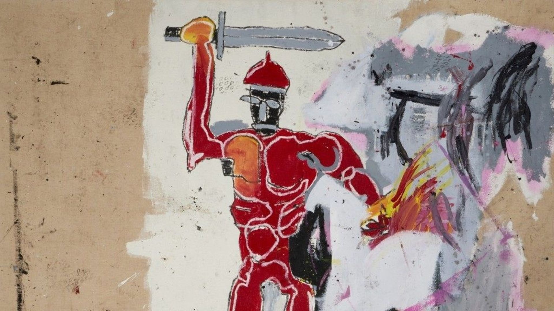 "Untitled (Red Warrior)" (1982) de Jean-Michel Basquiat sera proposé à la vente le 9 octobre prochain chez Sotheby’s Hongkong.