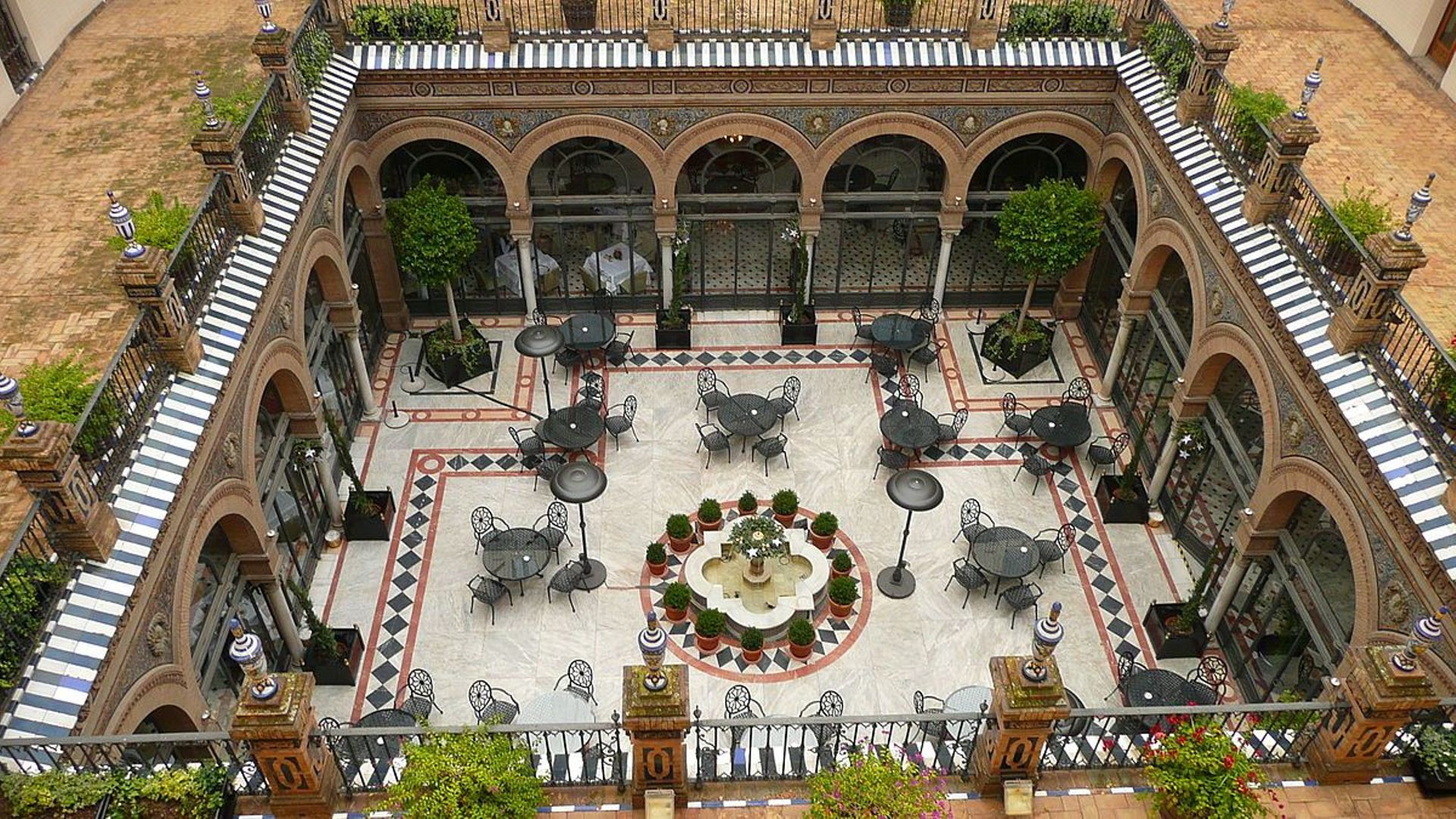 Le grand Hôtel Alfonso XIII à Séville où a été tourné en partie le film "Lawrence d’Arabie".