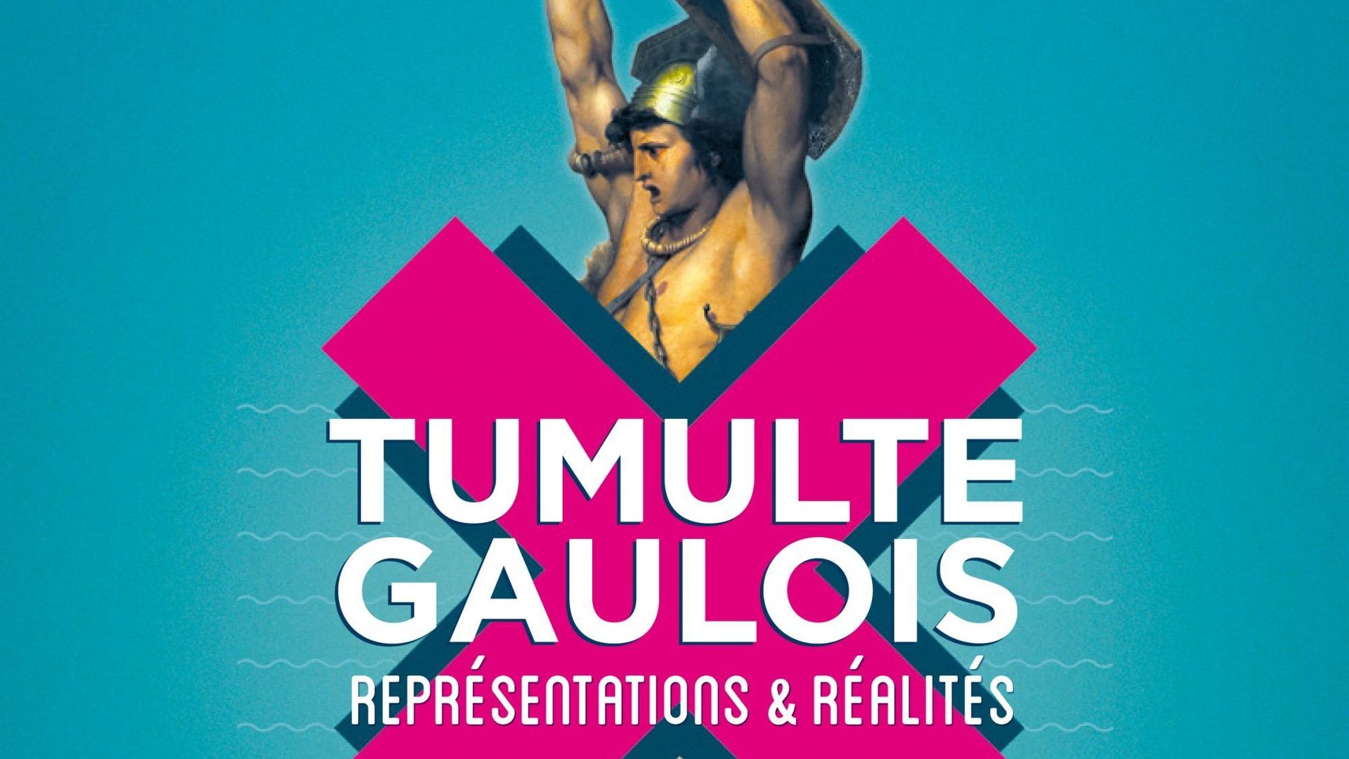 Affiche de l'expo "Tumulte gaulois"