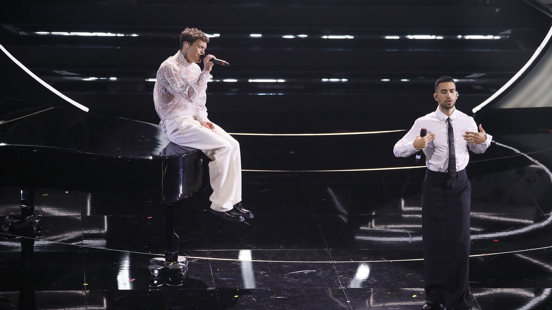 Blanco et Mahmood au festival San Remo en 2022