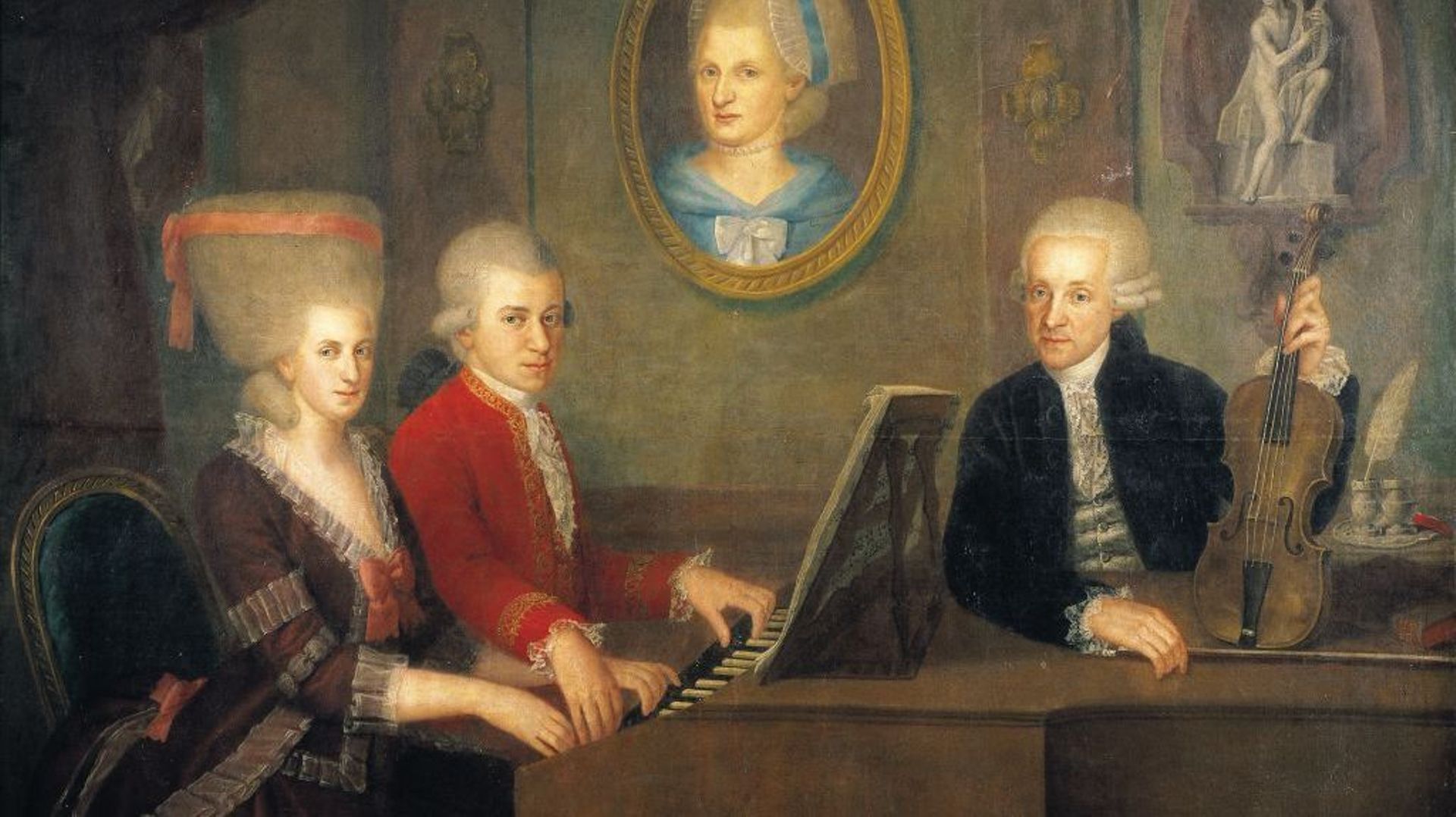 Leopold Mozart et ses enfants, Wolfgang et Nannerl